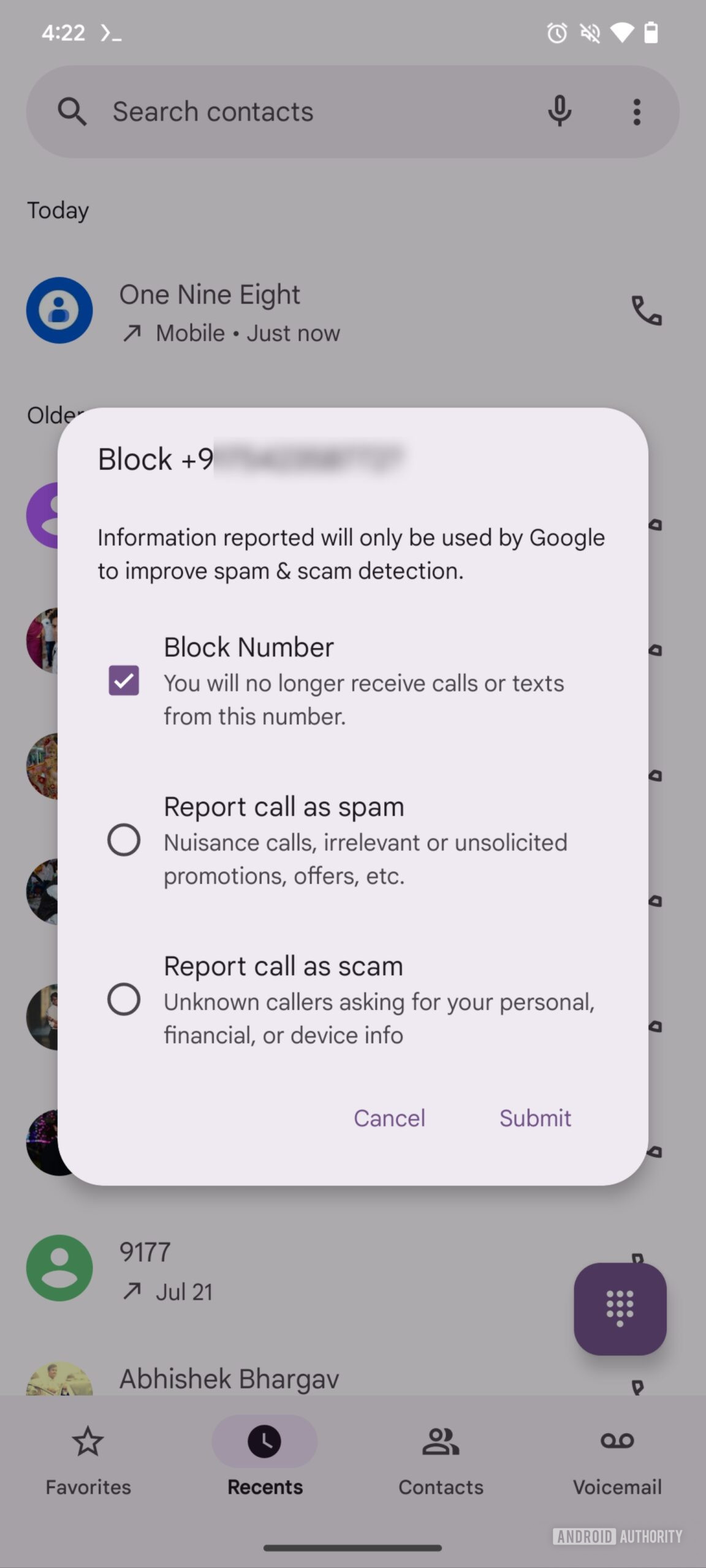 Google Phone Scam Call Detection