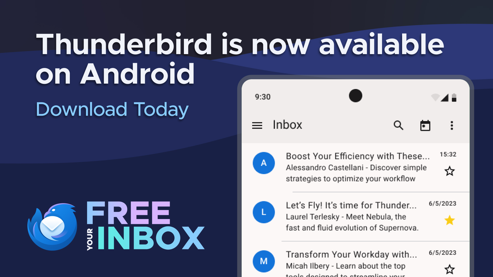 Thunderbird for android launch