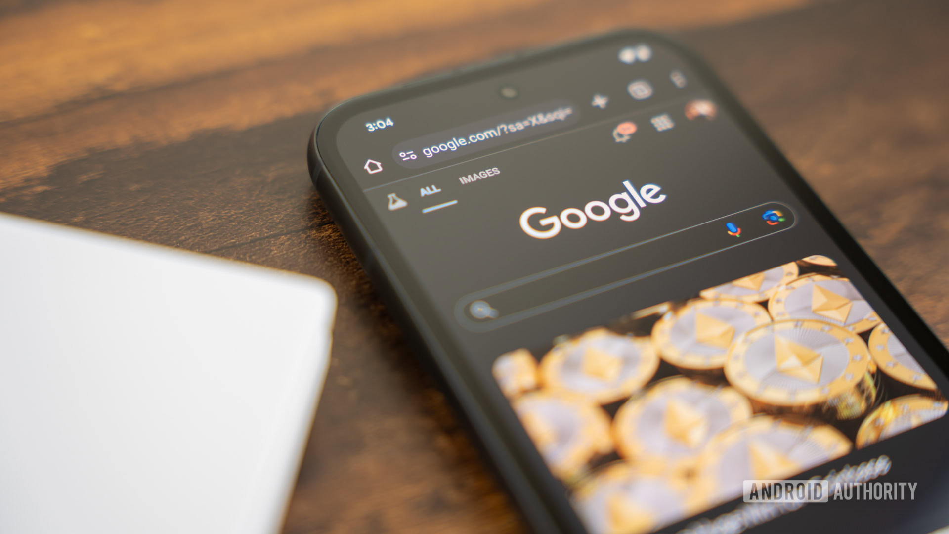 Google Search on smartphone stock photo (3)