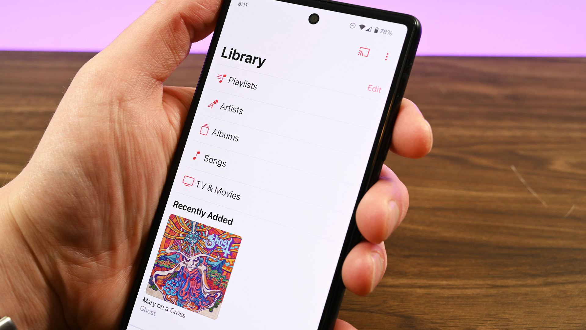 Apple Music Library UI