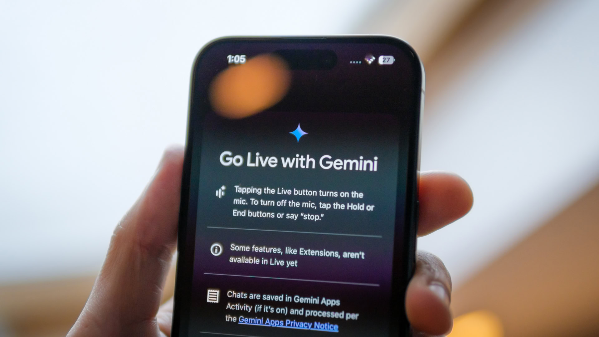 Gemini Live iOS