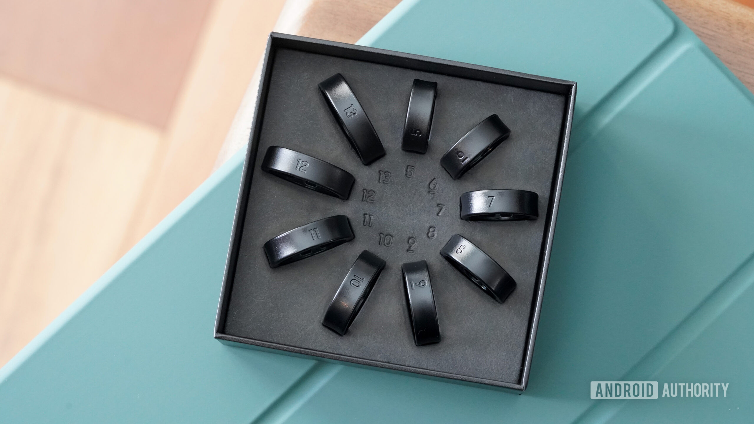 A Samsung Galaxy Ring Sizing Kit includes sizes 5 through 13.