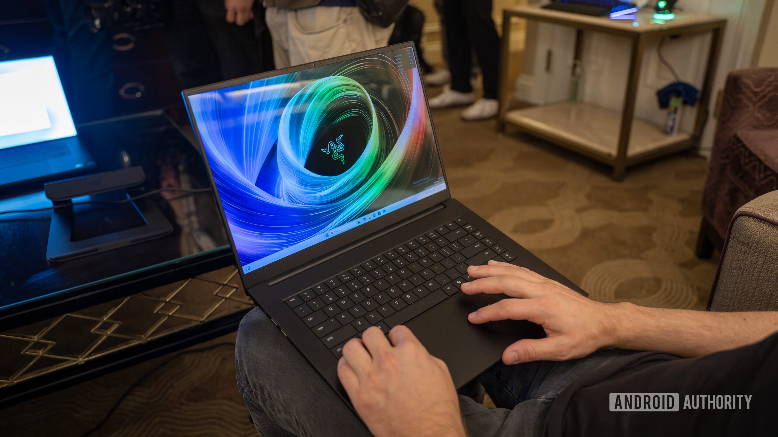 Razer Blade 16 (2025) being used on lap