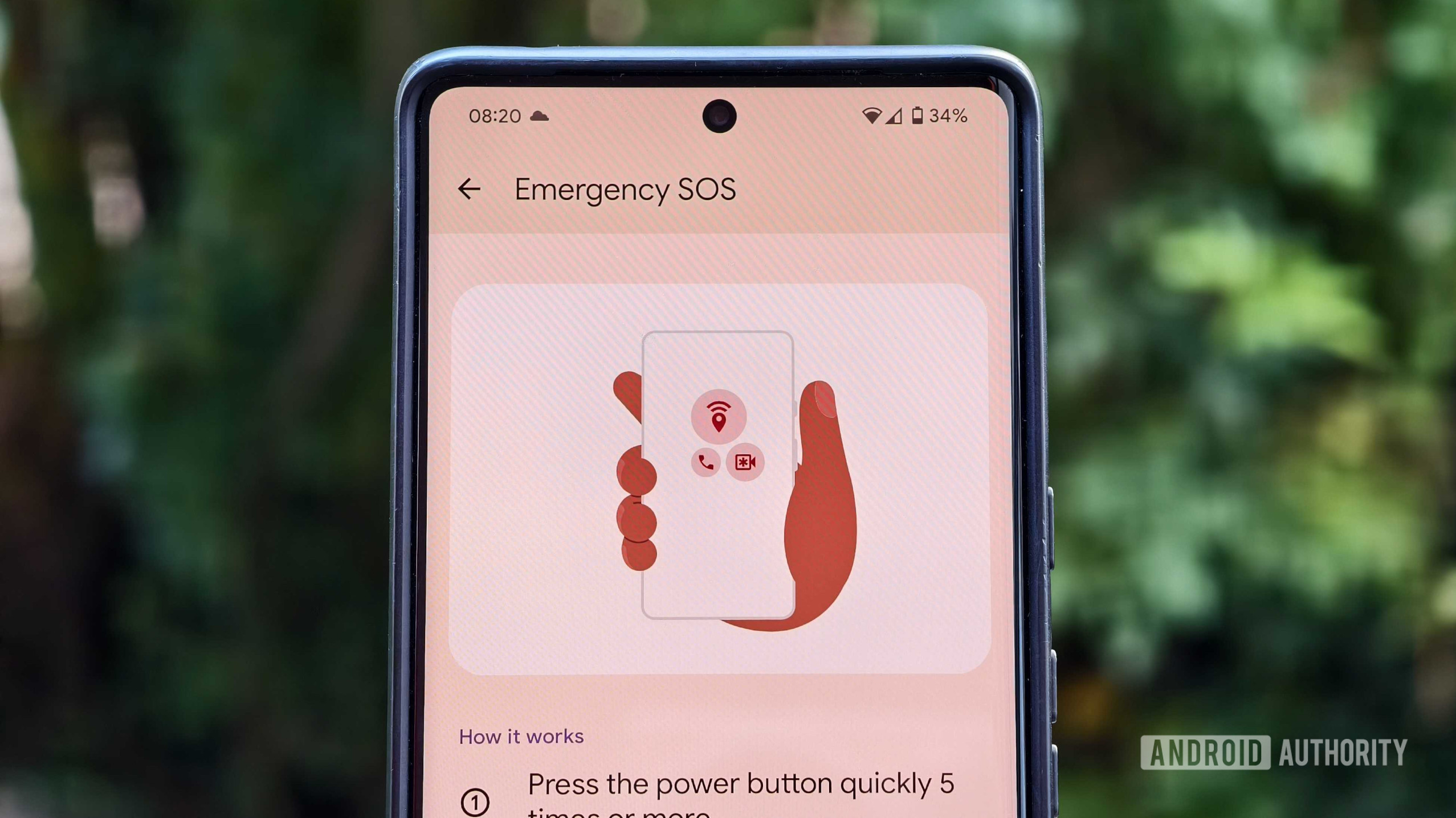 Google Pixel Emergency SOS feature