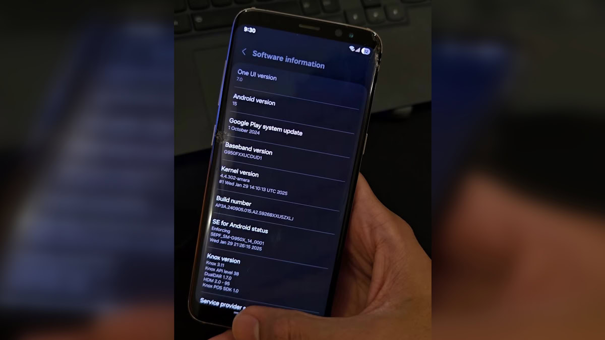 One UI 7 custom ROM on Galaxy S8 4