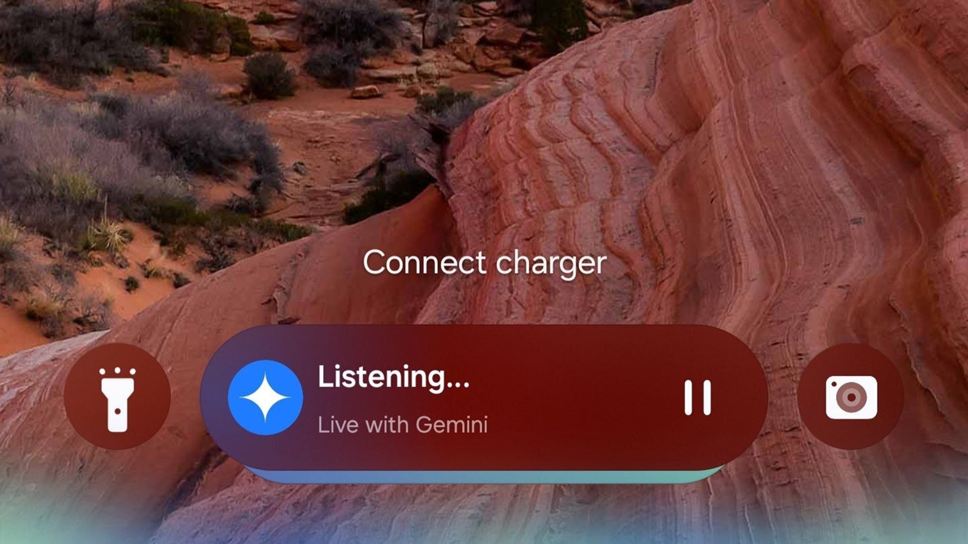 Gemini Live on One UI 7 Now Bar