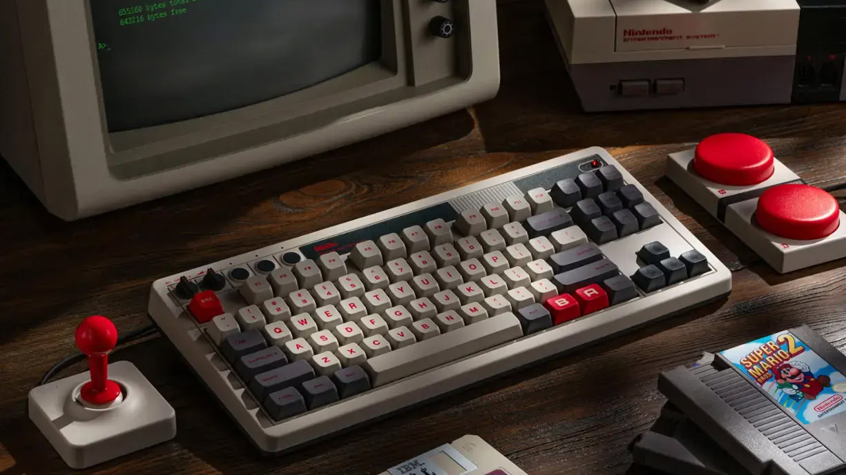 8BitDo Retro Mechanical Keyboard with joystick and buttons 8BitDo Retro Mechanical Keyboard with joystick and buttons