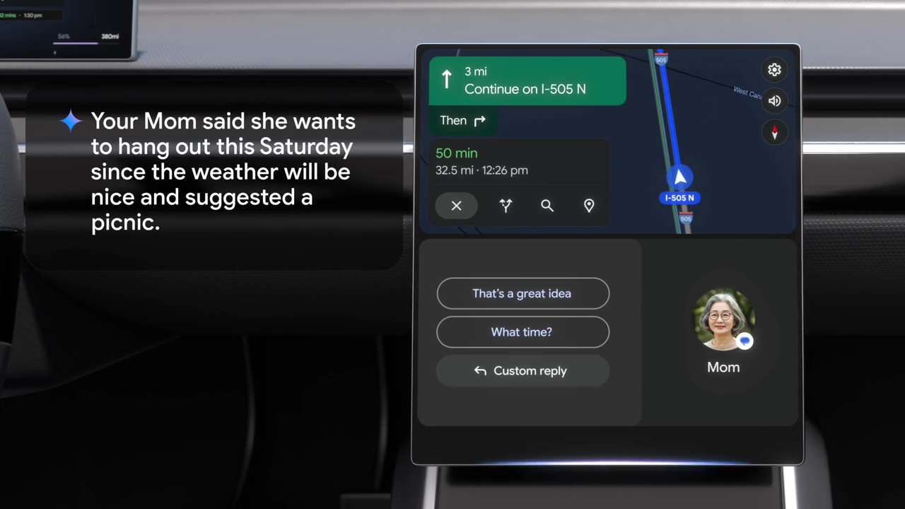 Gemini on Android Auto Gemini on Android Auto