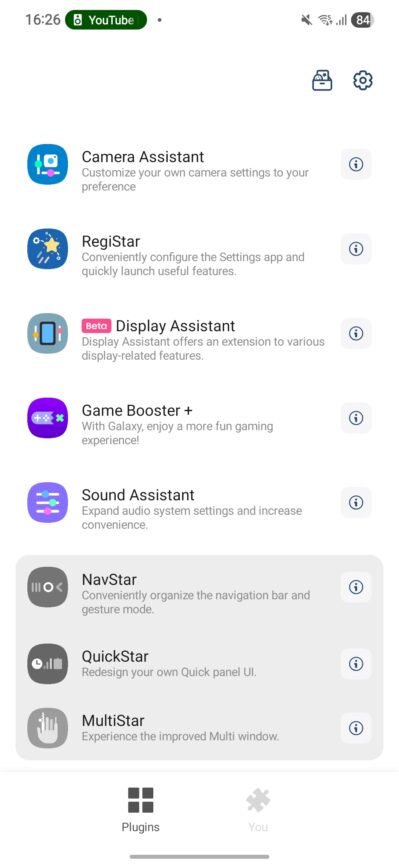 A screenshot of Good Lock on One UI 8