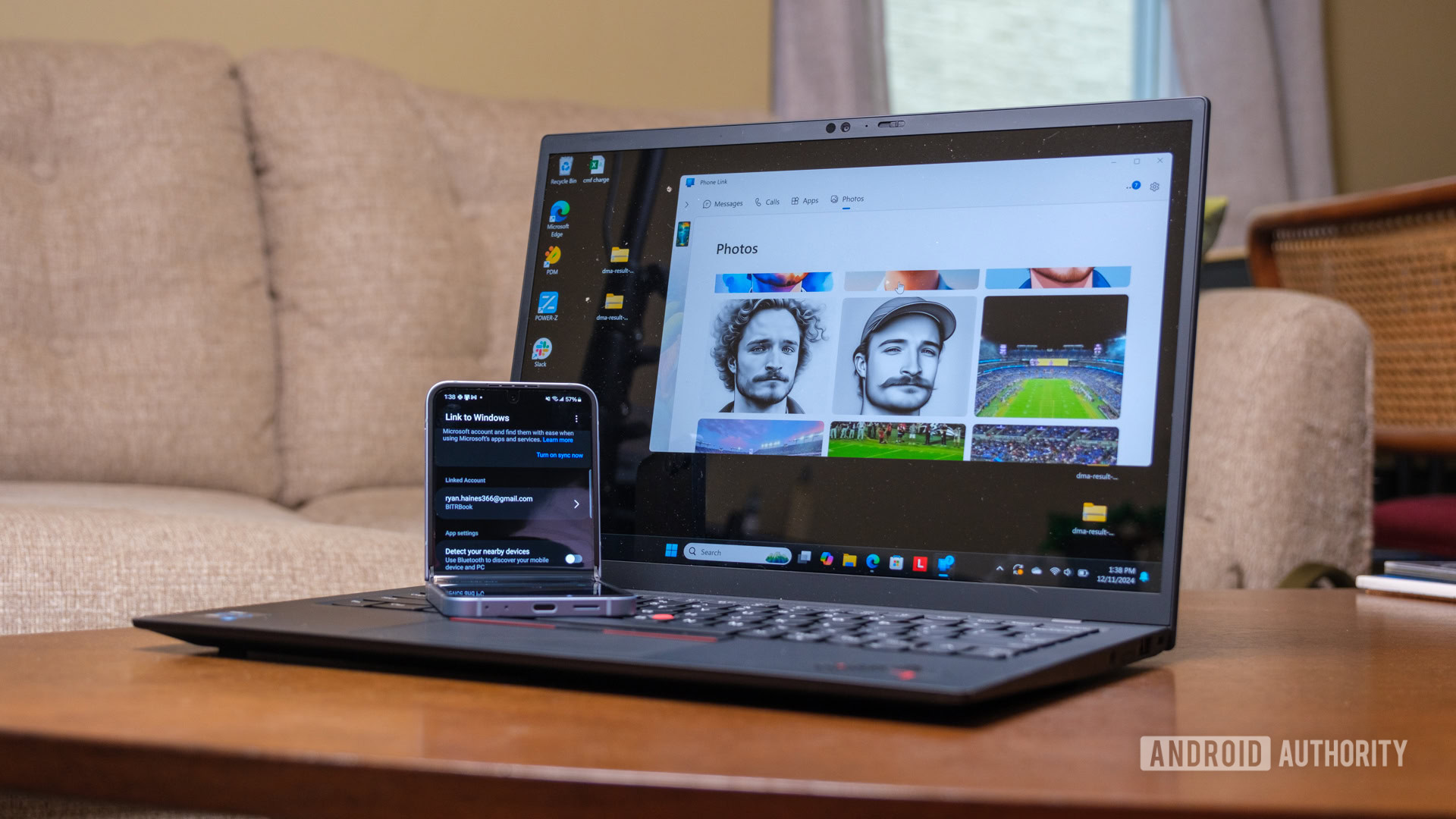 Link to Windows showing Samsung gallery Link to Windows showing Samsung gallery