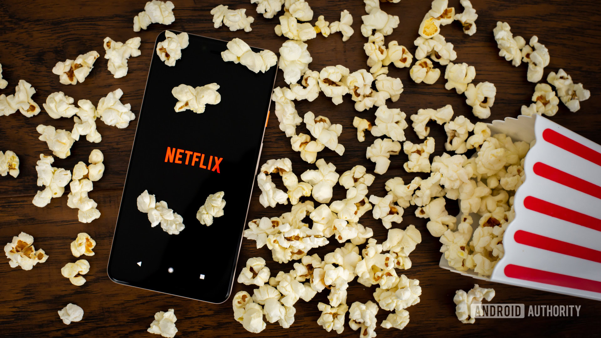 Netflix with popcorn stock photo 1 Netflix with popcorn stock photo 1