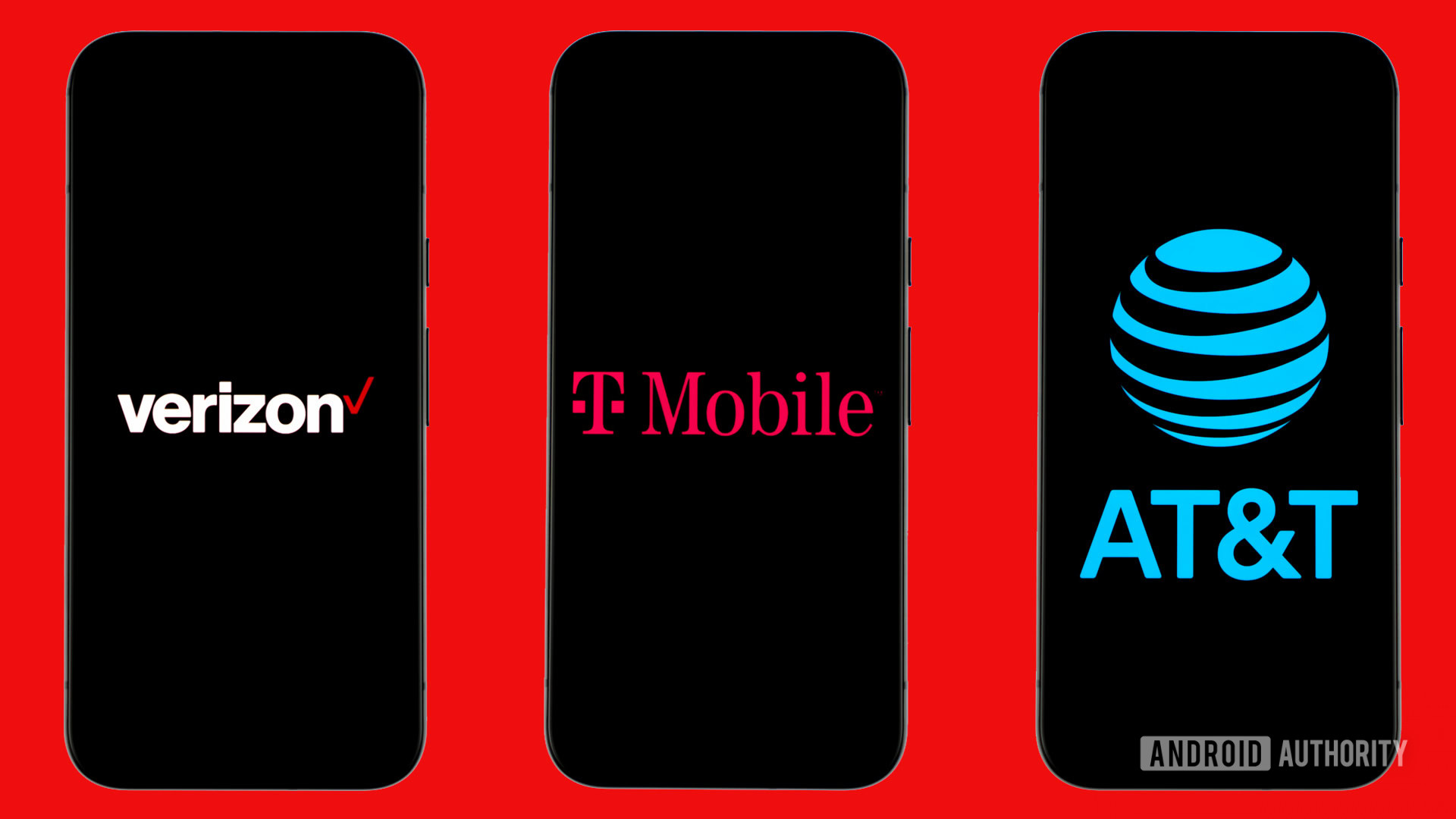 Stock photo of major US carriers Verizon Wireless, AT&T, and T Mobile (9) Stock photo of major US carriers Verizon Wireless, AT&T, and T Mobile (9)