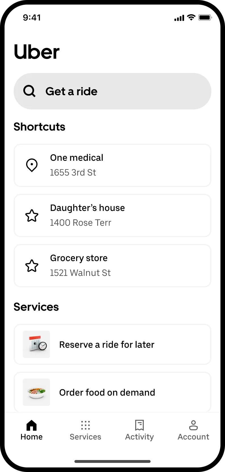 Uber Simple mode