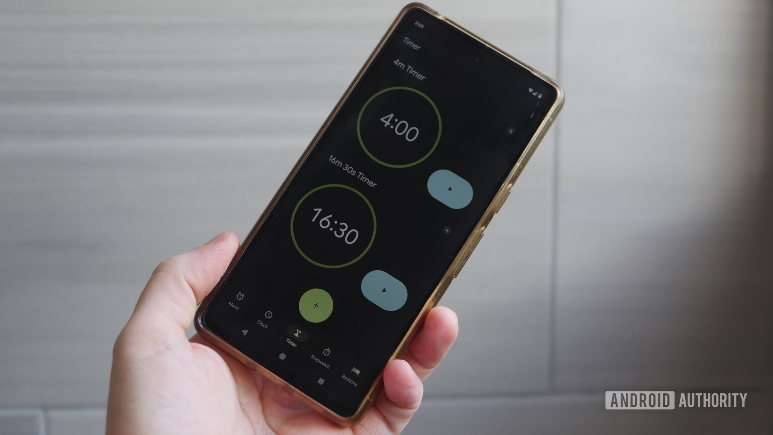 google clock timers Choosing a timer in the Google Clock app