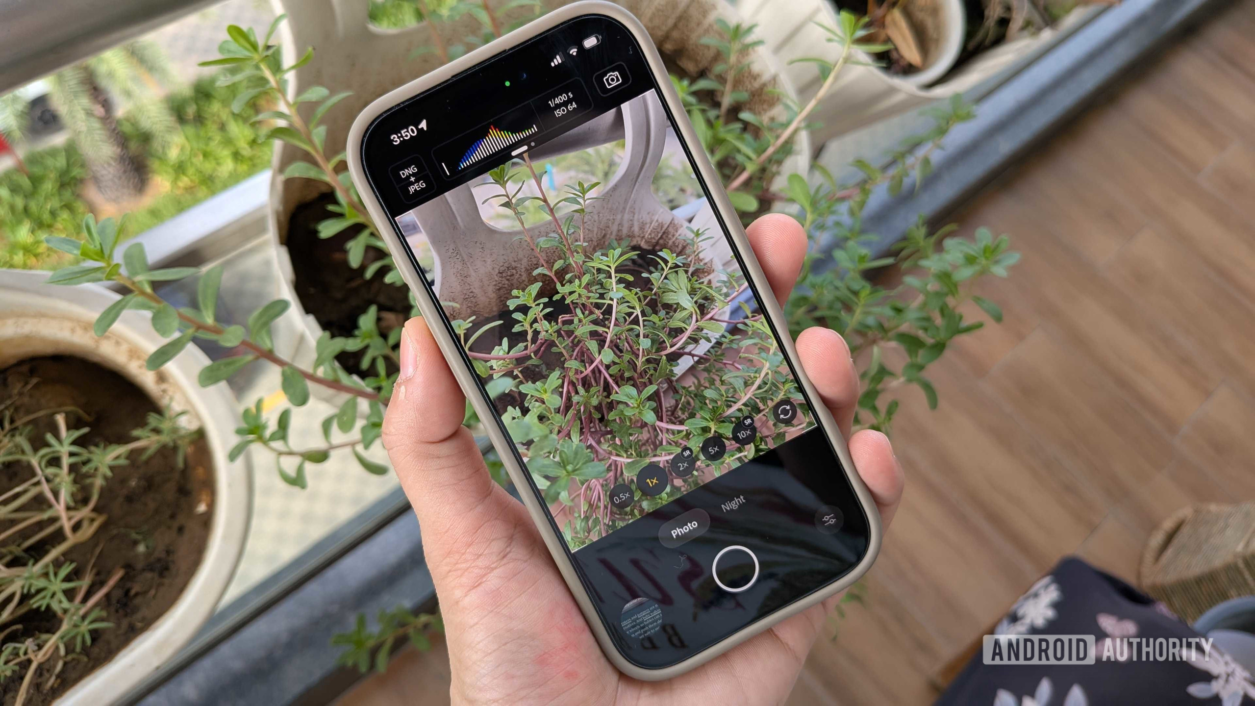Adobe Indigo camera app on iPhone Adobe Indigo camera app on iPhone