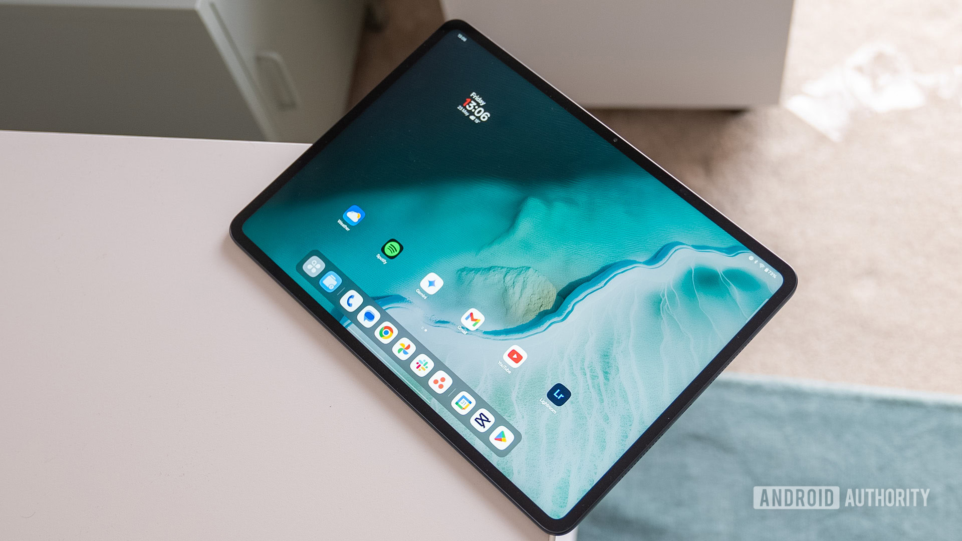 OnePlus Pad 3 on table showing display