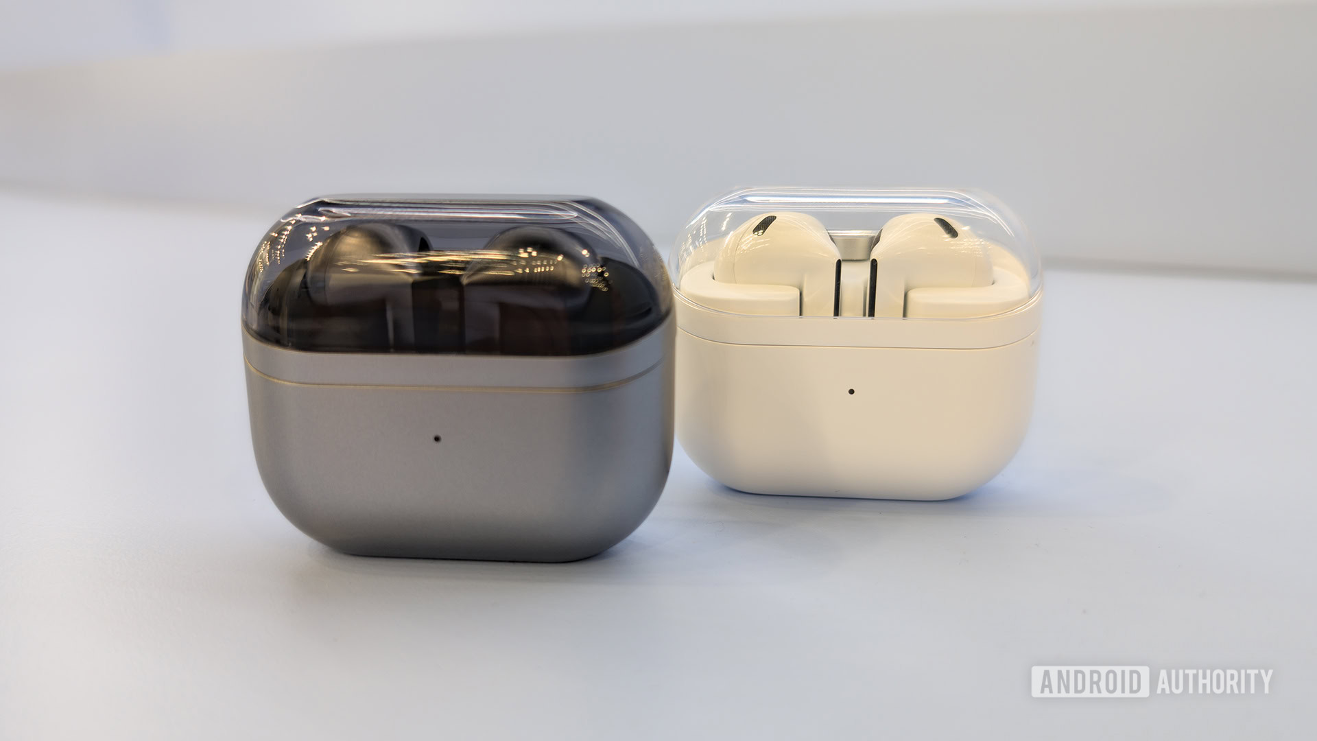 Samsung Galaxy Buds 3 and Galaxy Buds 3 Pro Cases with Earbuds Inside Samsung Galaxy Buds 3 and Galaxy Buds 3 Pro Cases with Earbuds Inside