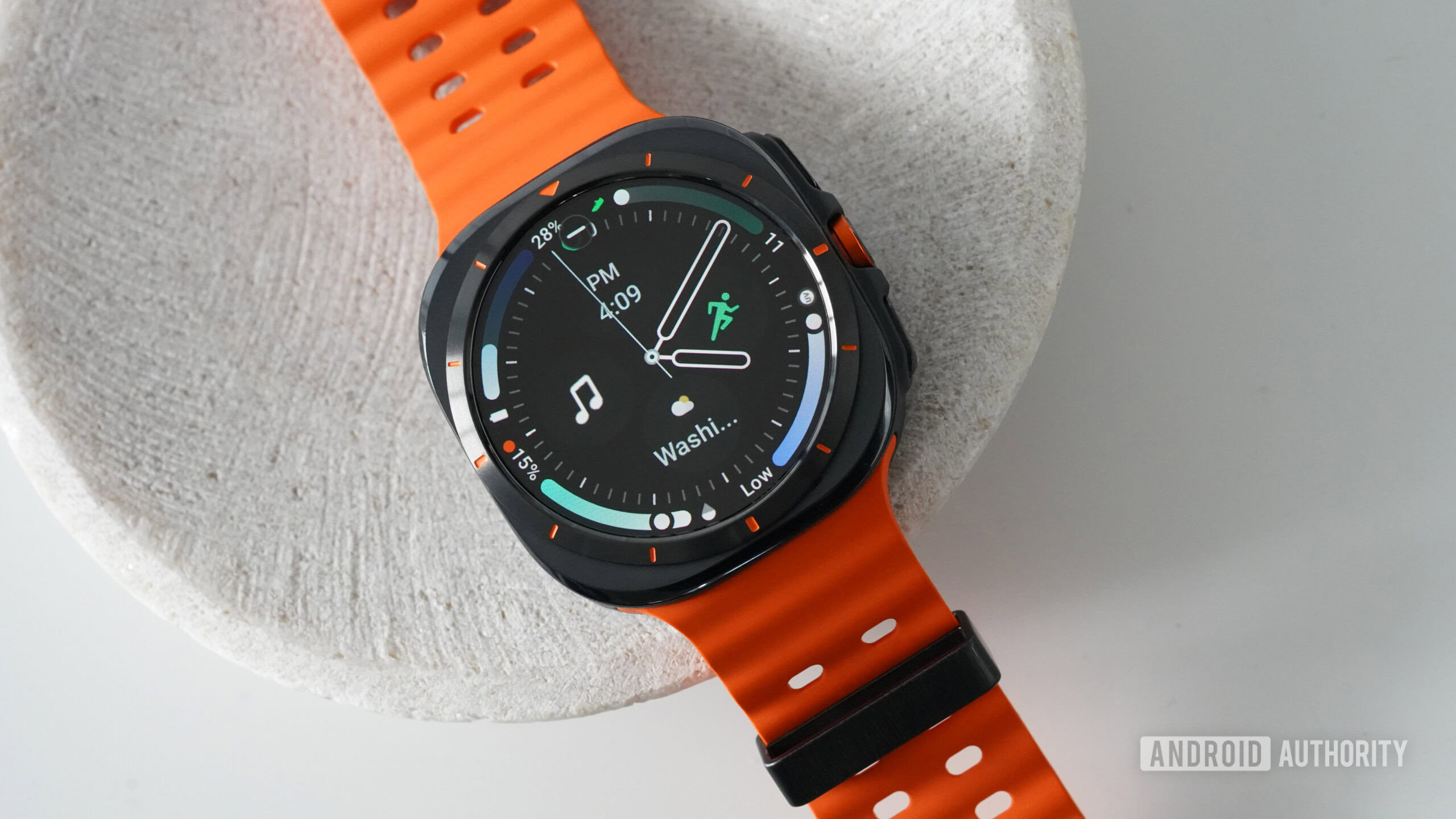 Samsung Galaxy Watch Ultra Arcs N6 A Samsung Galaxy Watch Ultra displays the Arcs N6 watch face.