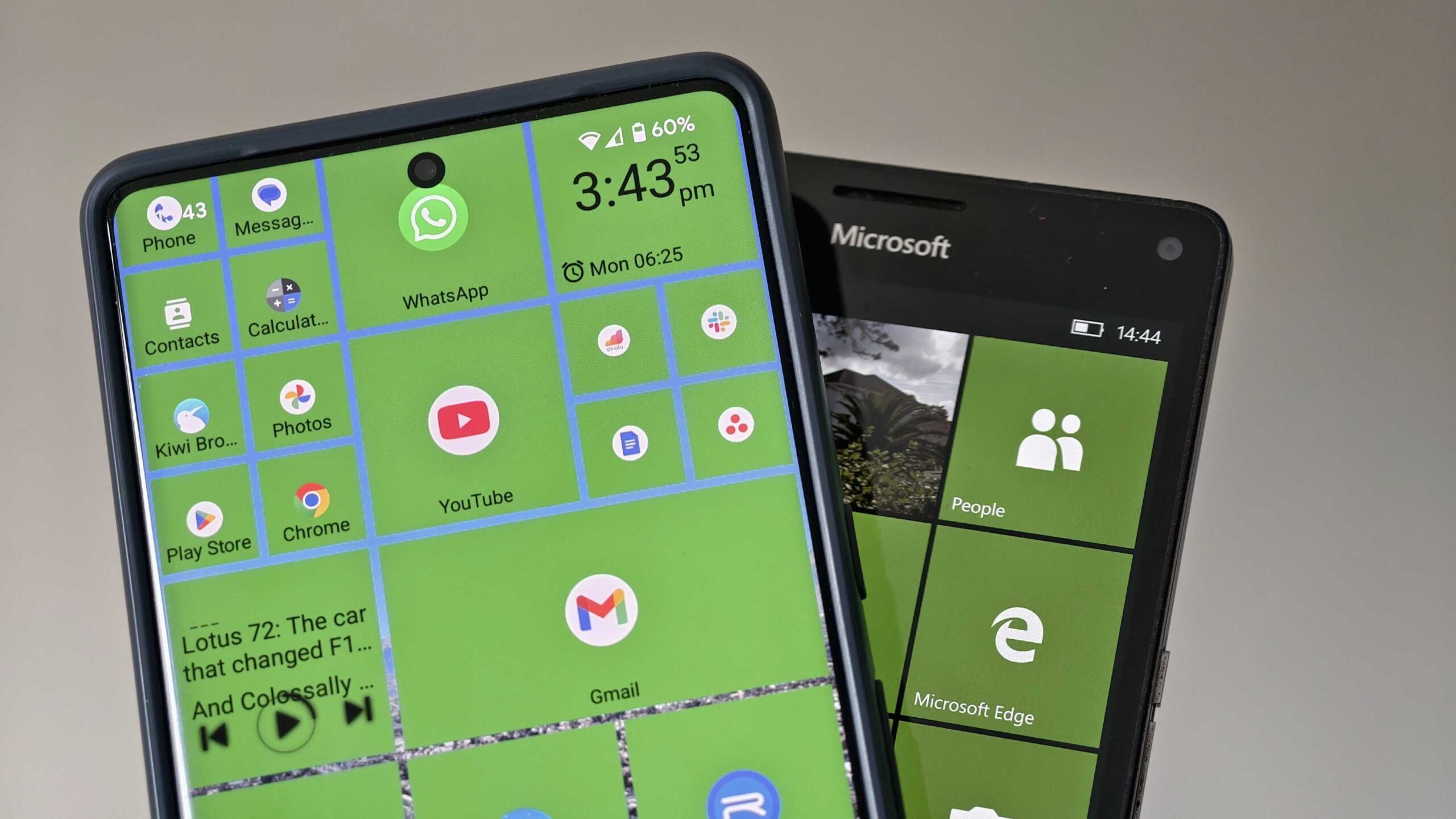 Square Home launcher and Windows Phone Lumia 950 Square Home launcher and Windows Phone Lumia 950