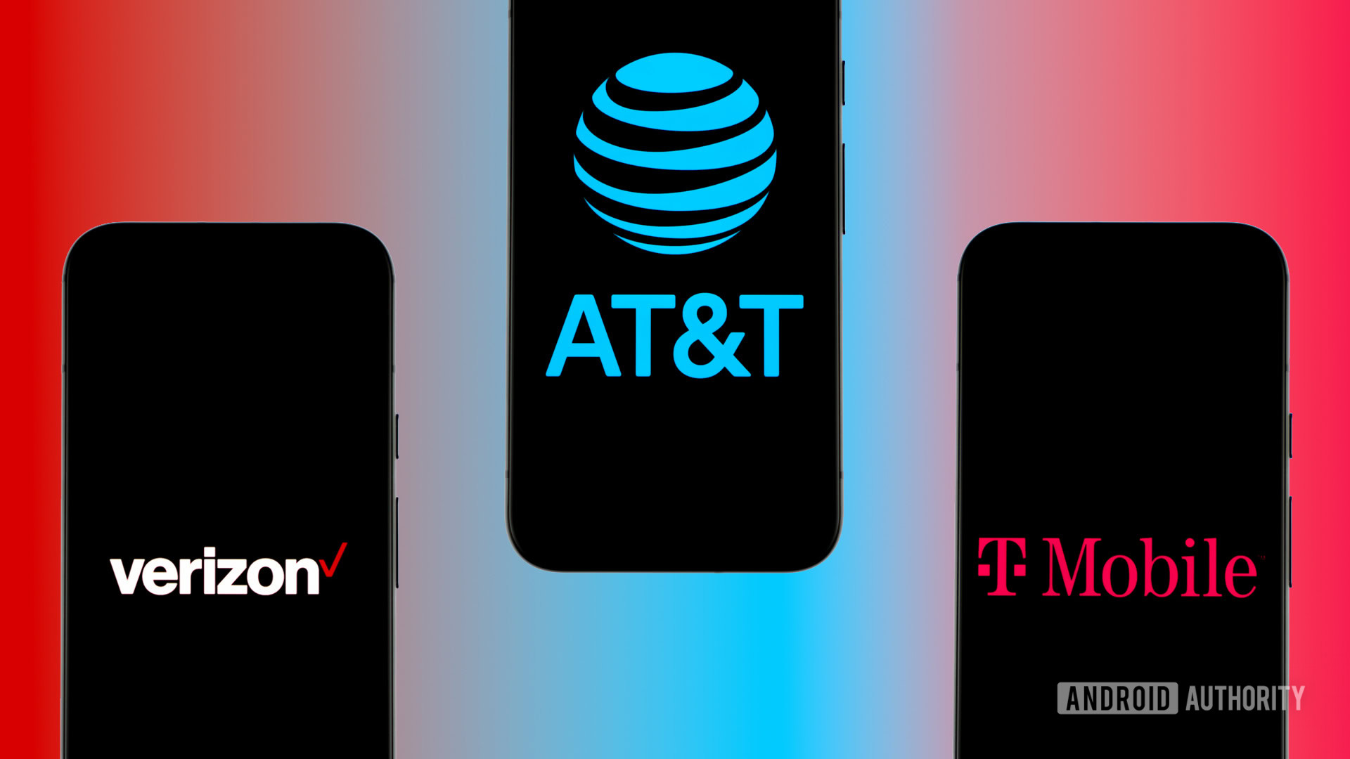 Stock photo of major US carriers Verizon Wireless, AT&T, and T Mobile (10) Stock photo of major US carriers Verizon Wireless, AT&T, and T Mobile (10)