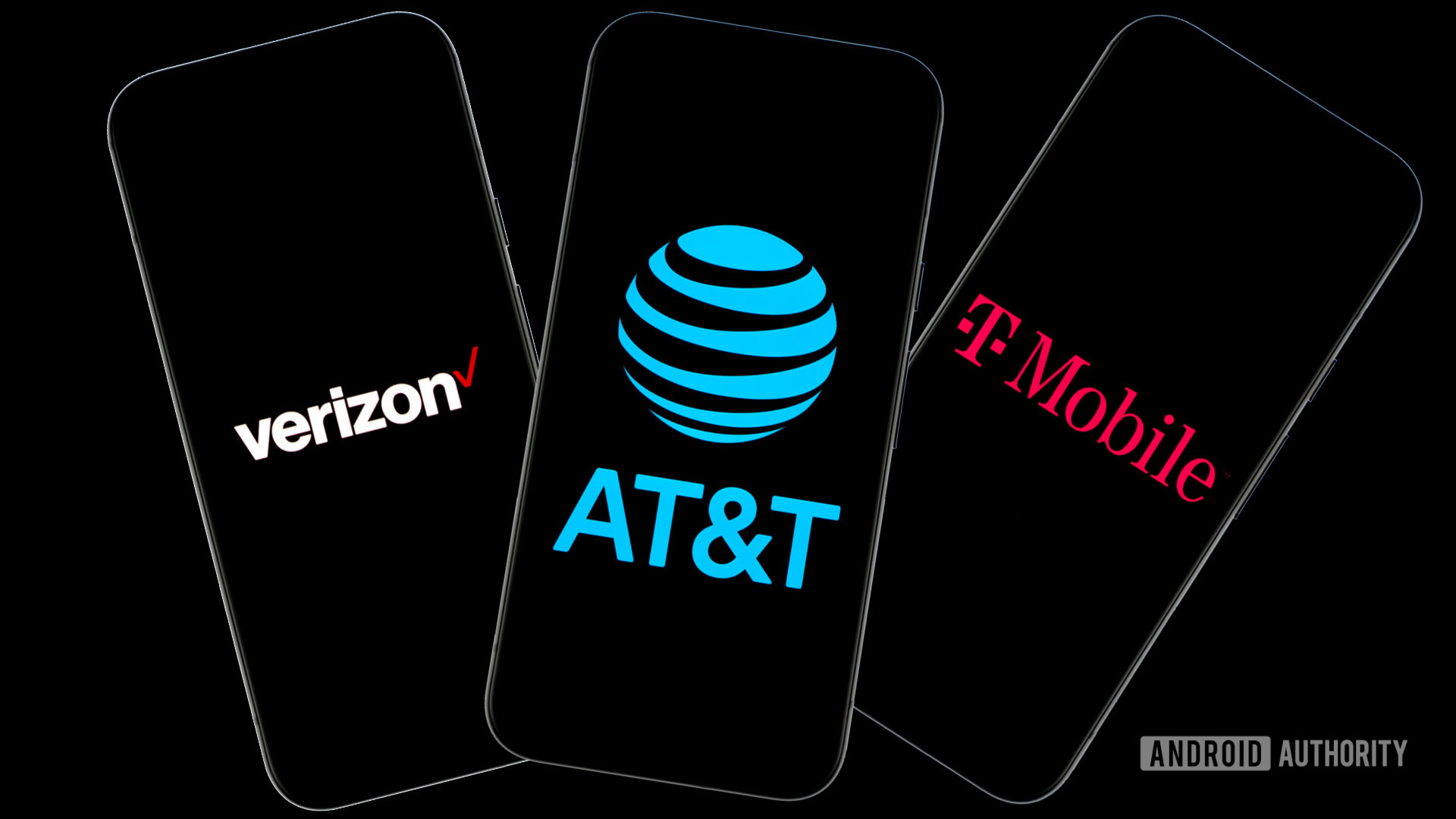 Stock photo of major US carriers Verizon Wireless, AT&T, and T Mobile (8) Stock photo of major US carriers Verizon Wireless, AT&T, and T Mobile (8)