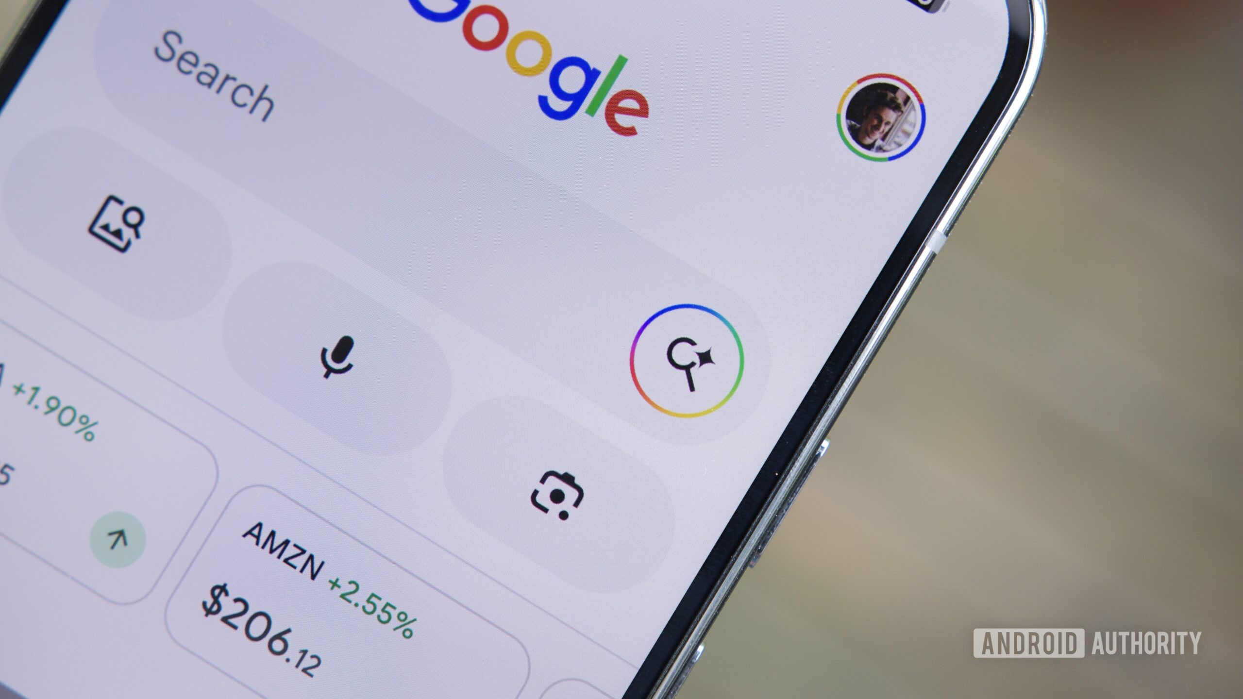 google ai mode vs google search hero photo 5 The Google app, showing the AI Mode button.