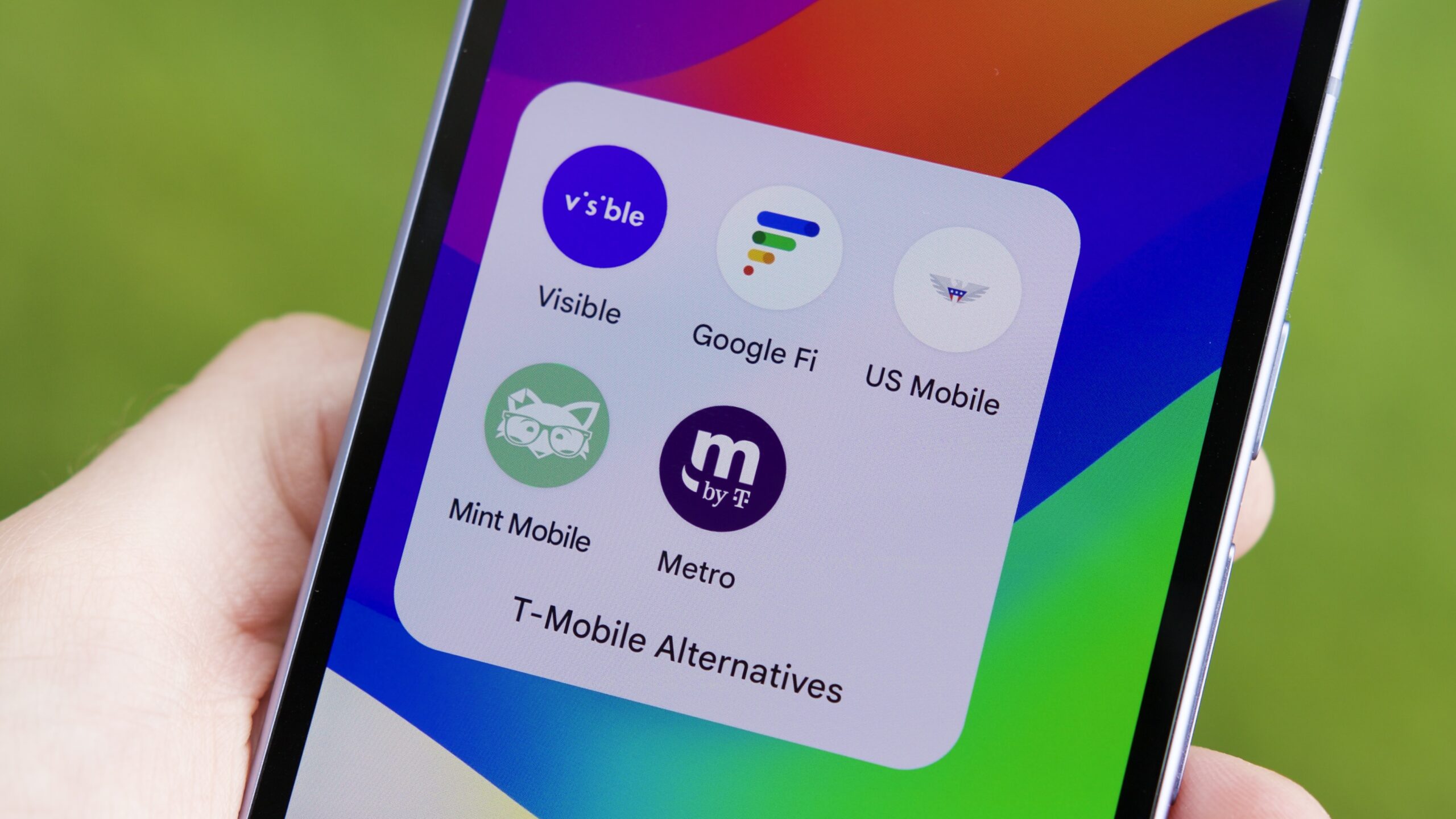 t mobile alternatives app icons hero 2 An app folder on an Android phone labeled "T-Mobile Alternatives."