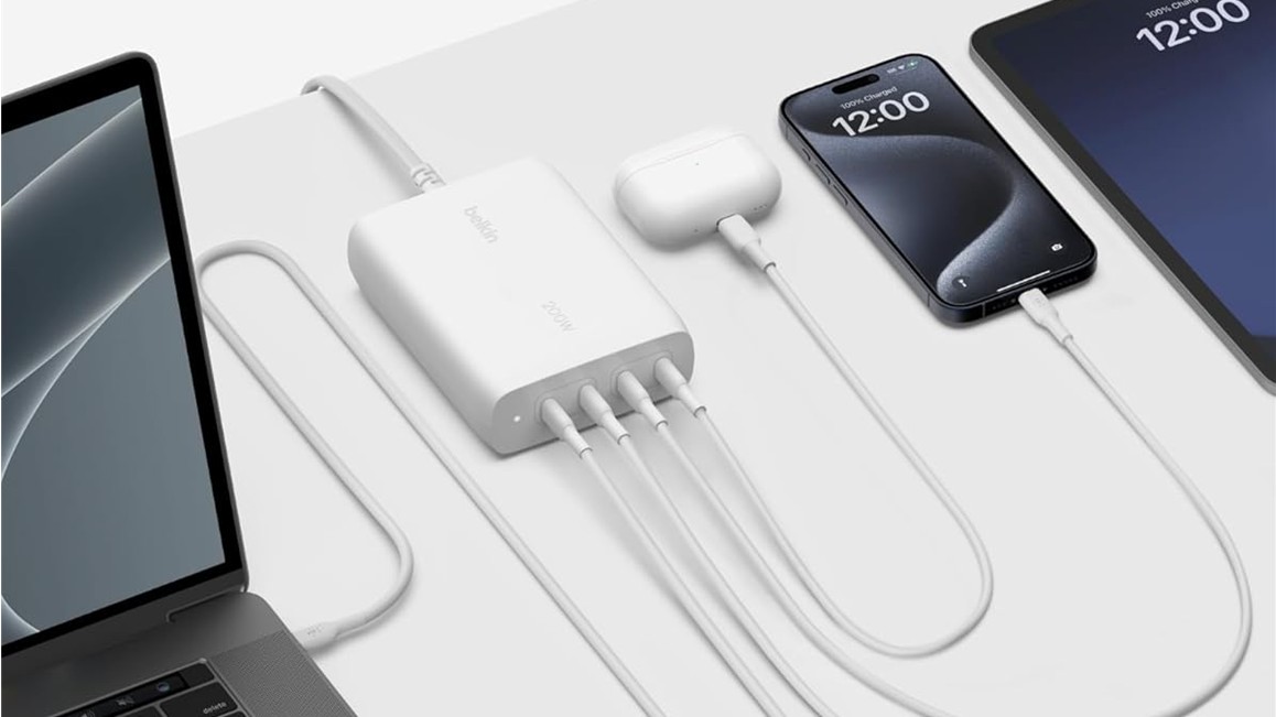 Belkin BoostCharge Pro 4 Port Charger Press Image Belkin BoostCharge Pro 4 Port Charger Press Image