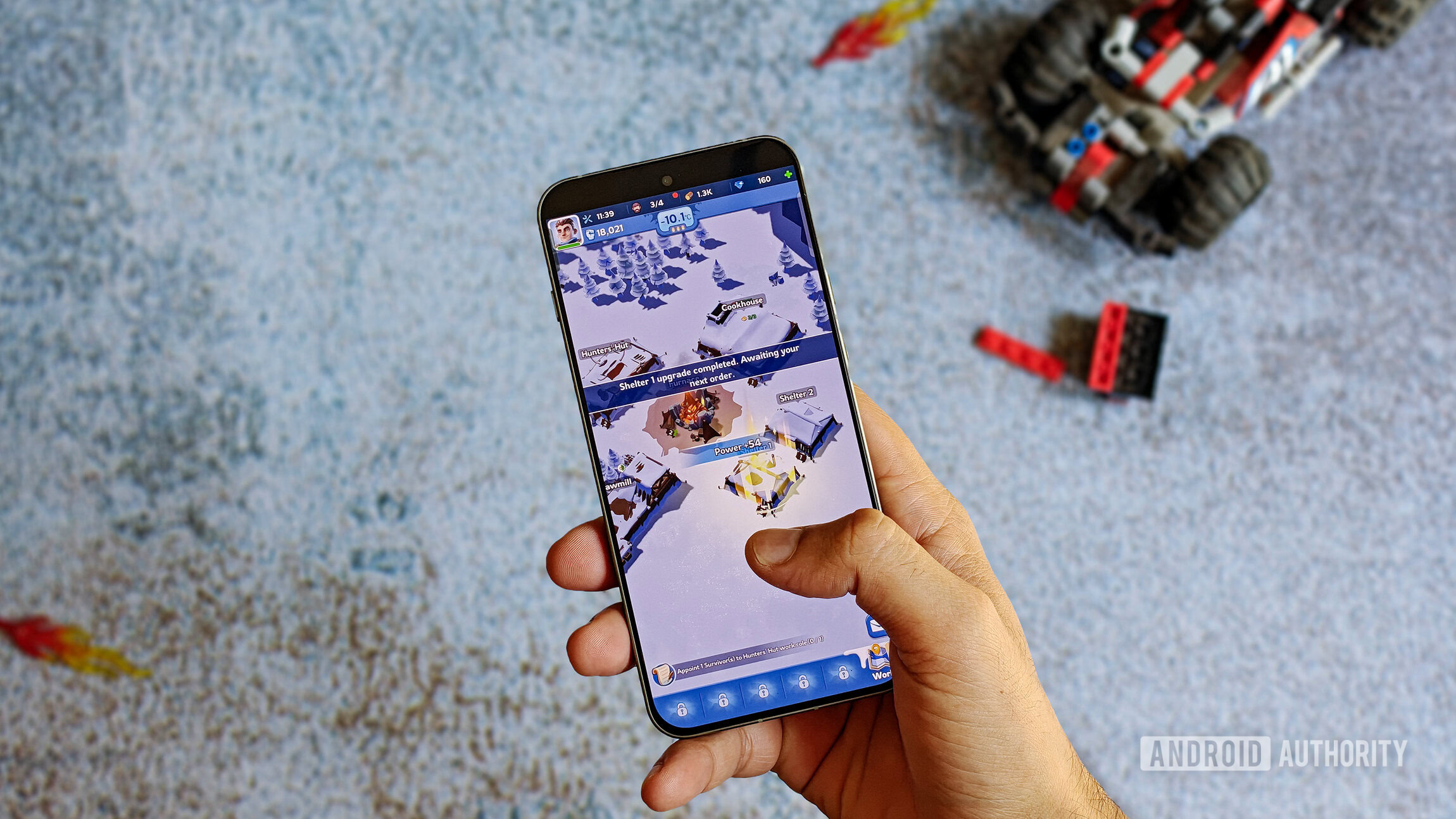 Best Android games to play with one hand whiteout survival played on OnePlus 13s.
