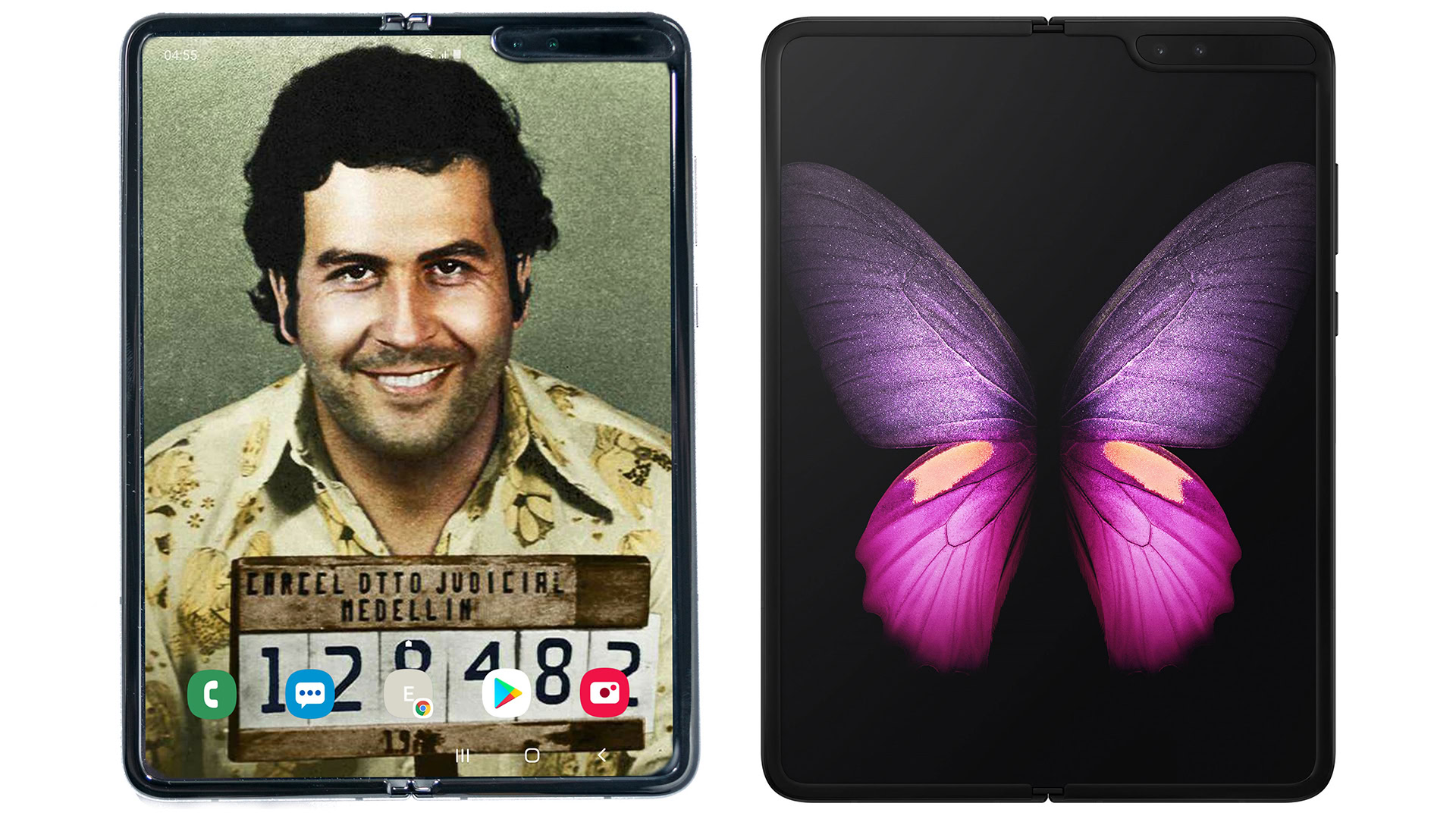 Escobar Fold 2 Next to Samsung Galaxy Fold Escobar Fold 2 Next to Samsung Galaxy Fold