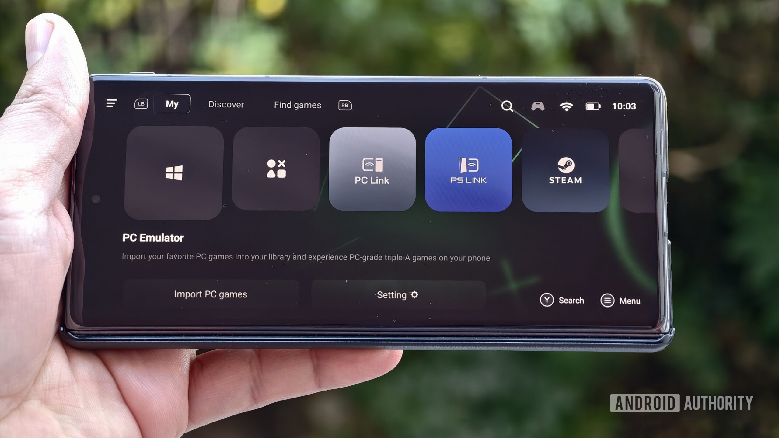 GameSir's GameHub app running on an Android phone.