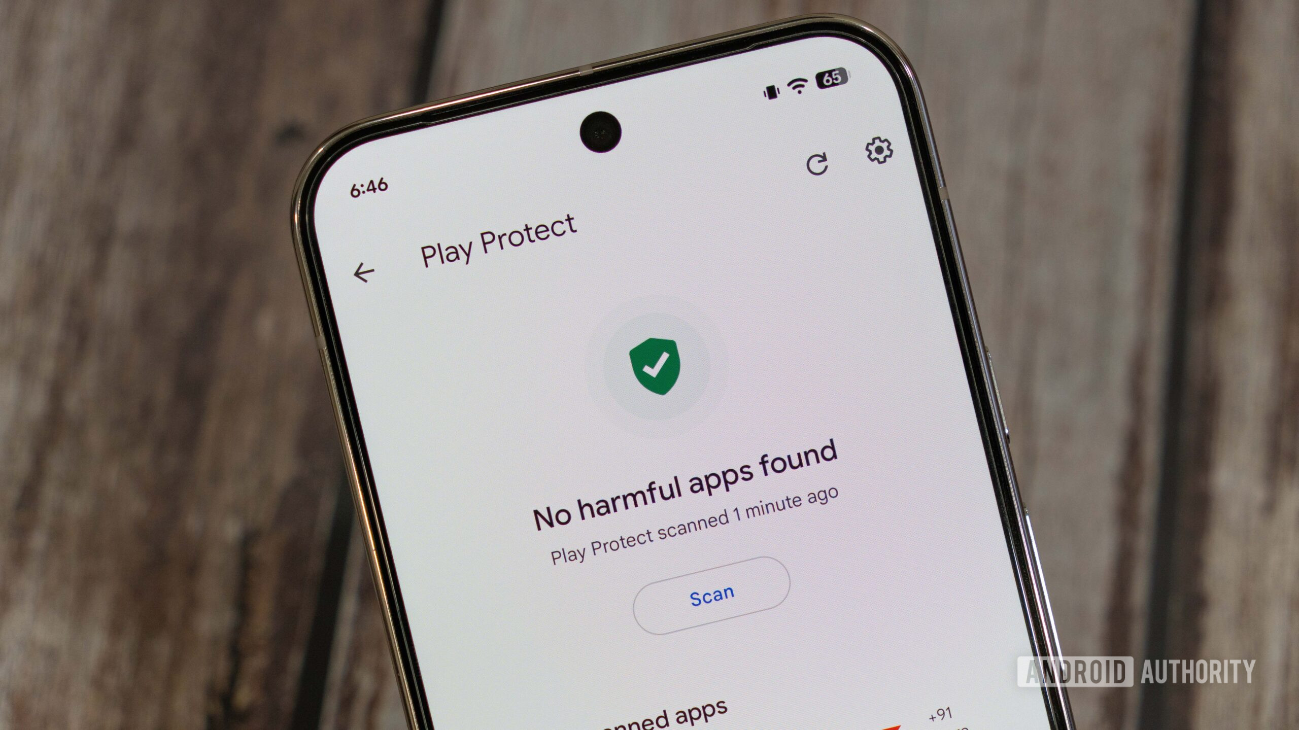 Google Play Protect Apps scanned Google Play Protect Apps scanned