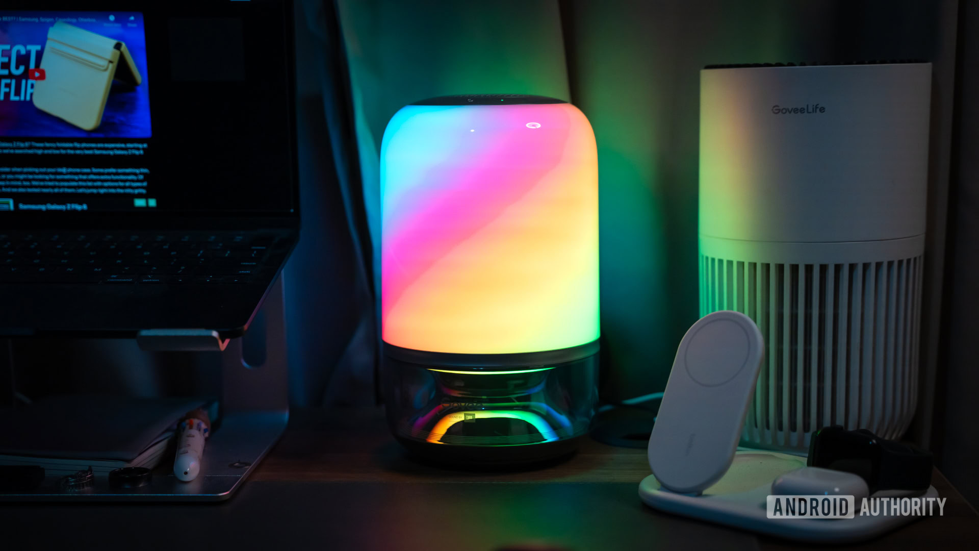 Govee Indoor lights Table Lamp on desk front 14
