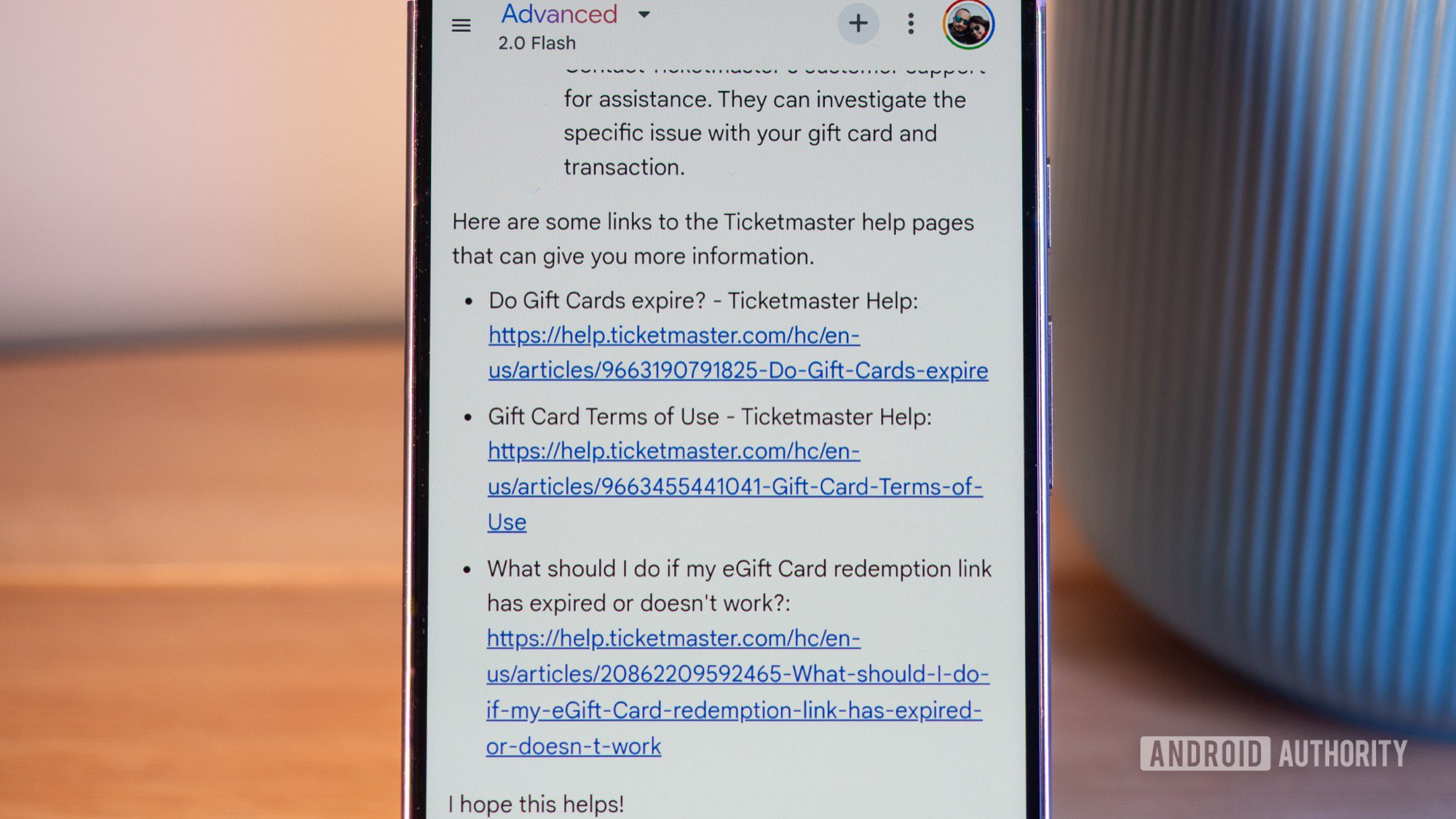 google gemini sources after answer