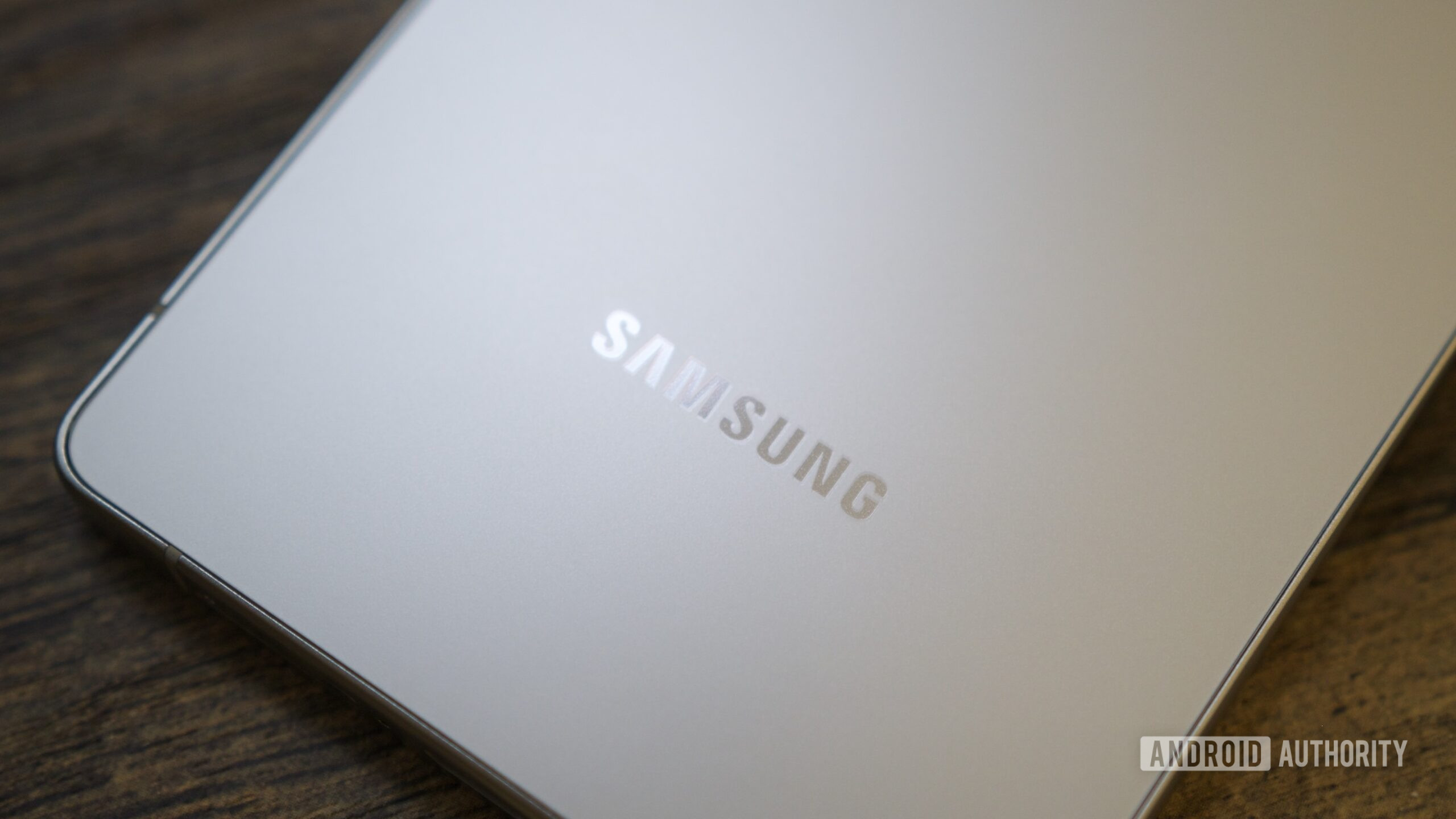 Samsung logo on the back of the Galaxy S25 Ultra.