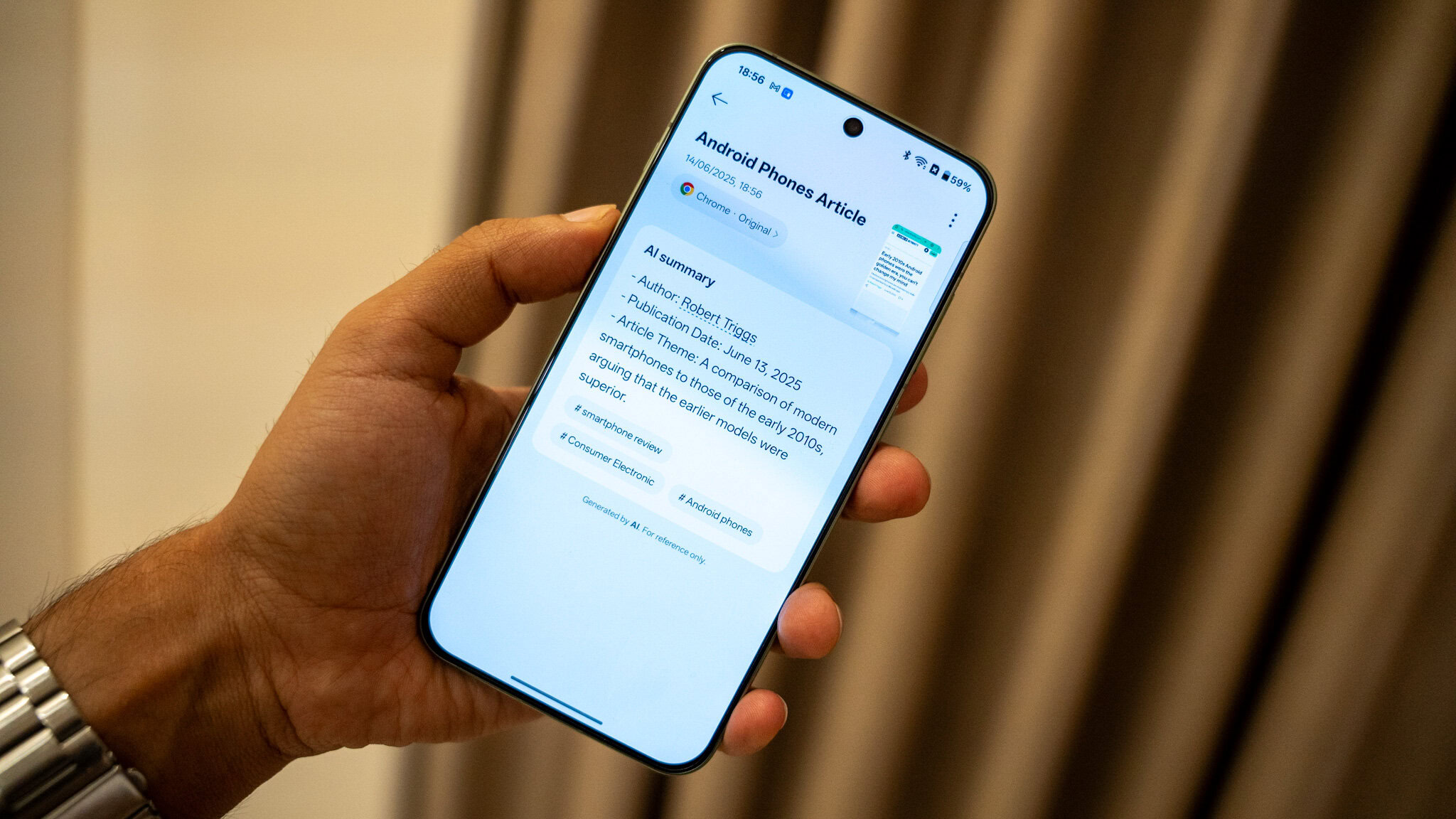 OnePlus Mind Space saved web page