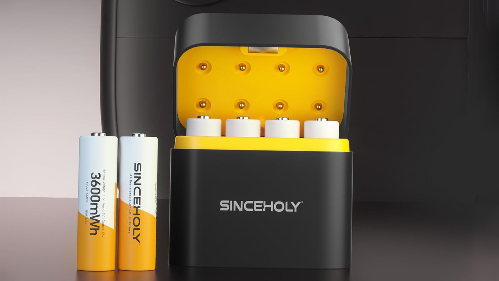 SINCEHOLY Lithium AA Rechargeable Batteries