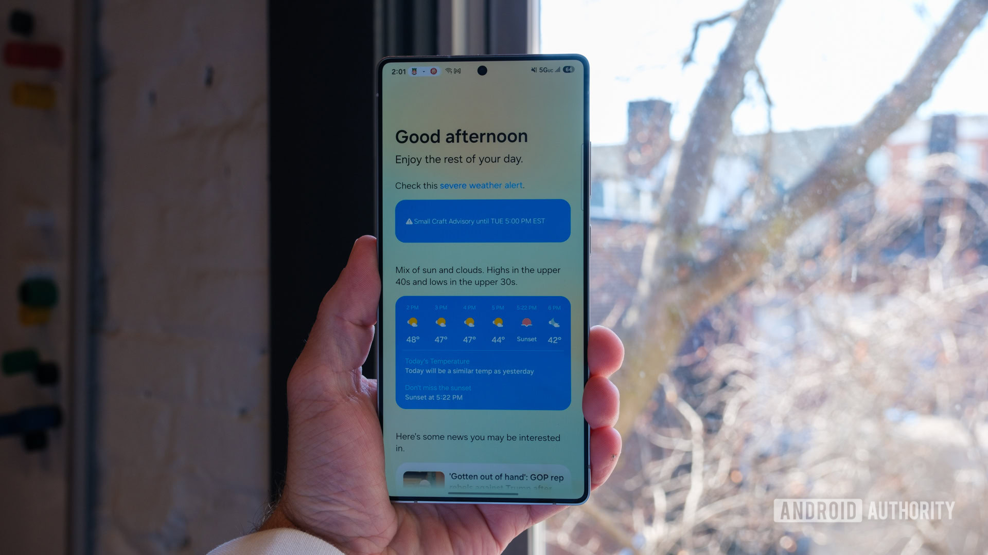 Samsung Now Bar Now Brief in hand Samsung Now Bar Now Brief in hand