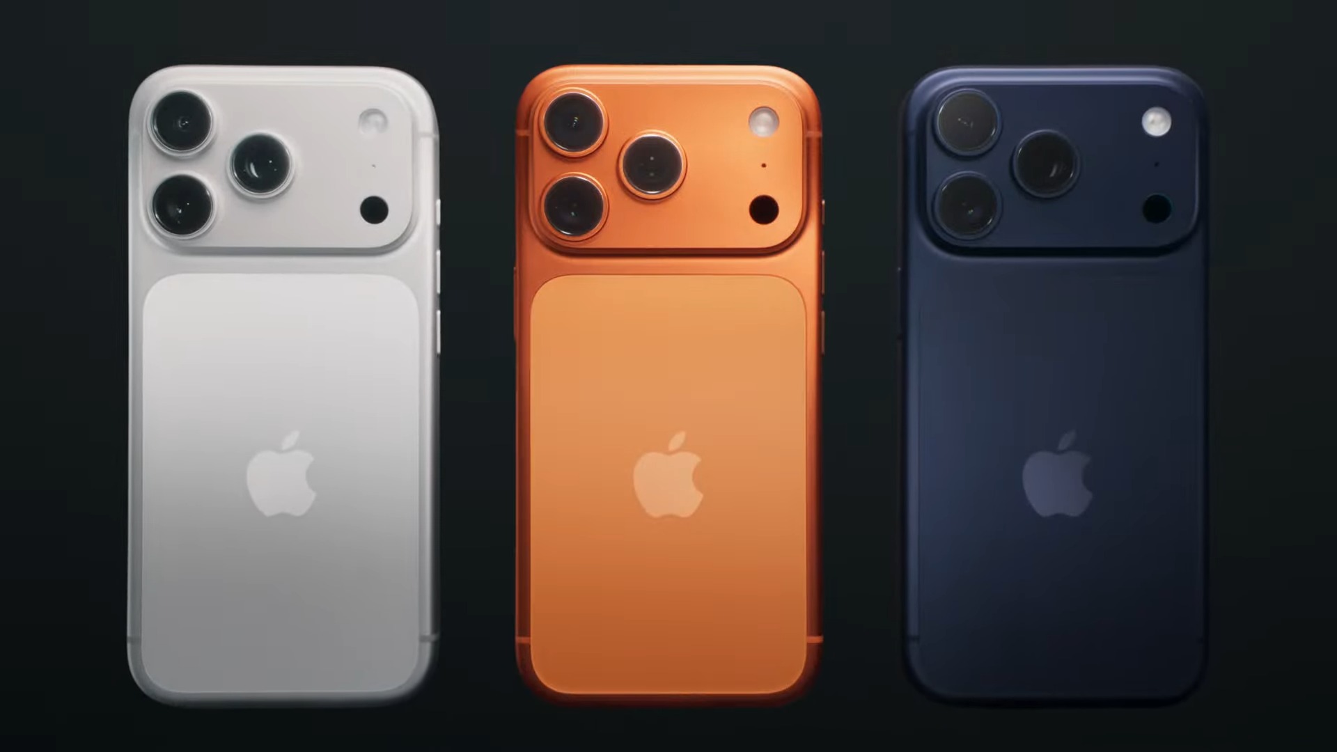 Apple iPhone 17 Pro and iPhone 17 Pro Max colors