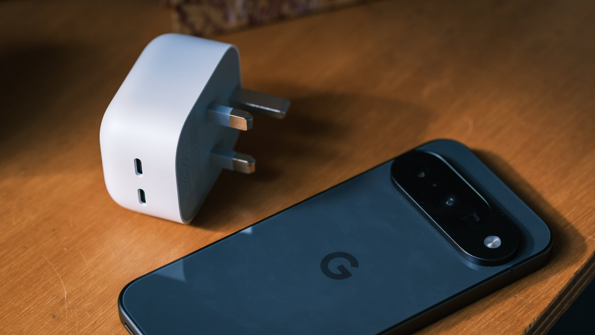 Google 67W USB C Charger and Pixel 10