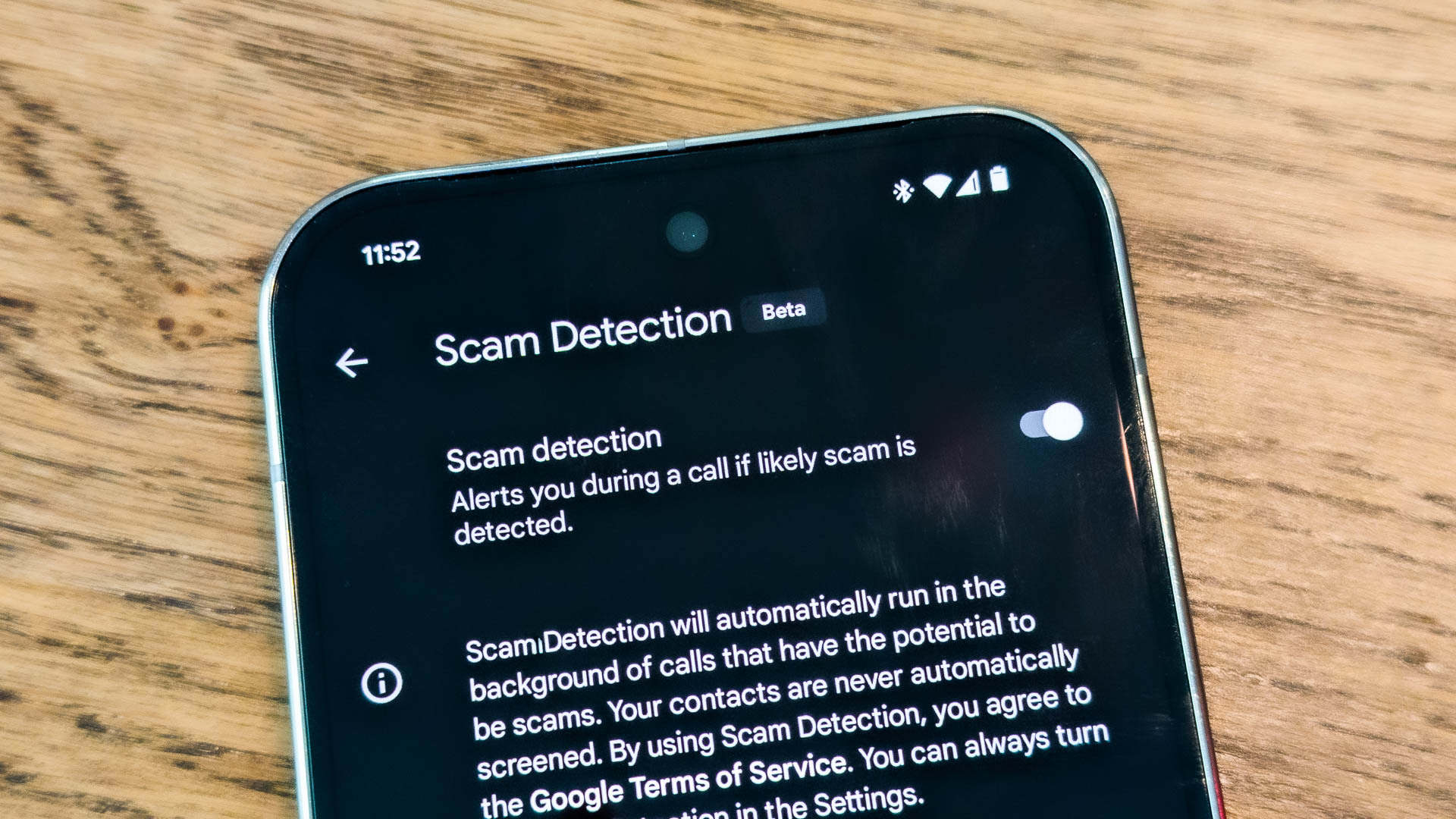 Google Pixel Scam Detection Beta Feature Toggle Google Pixel Scam Detection Beta Feature Toggle