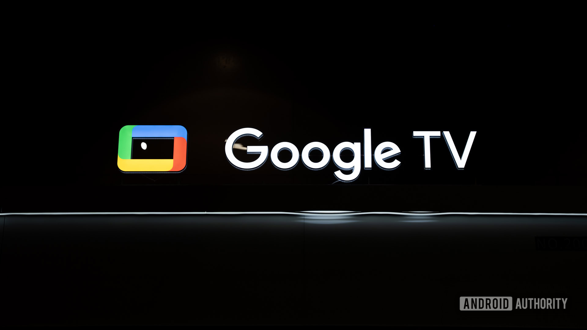 Google TV logo at CES 2025 Stock photo 2