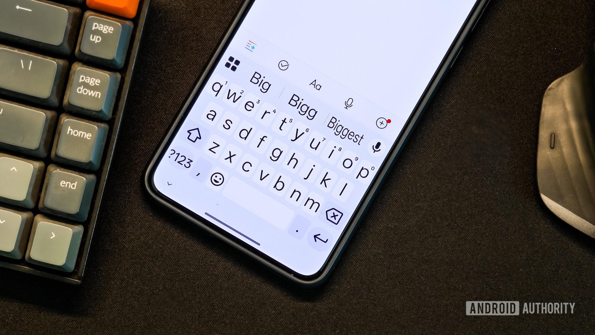 gboard big font size