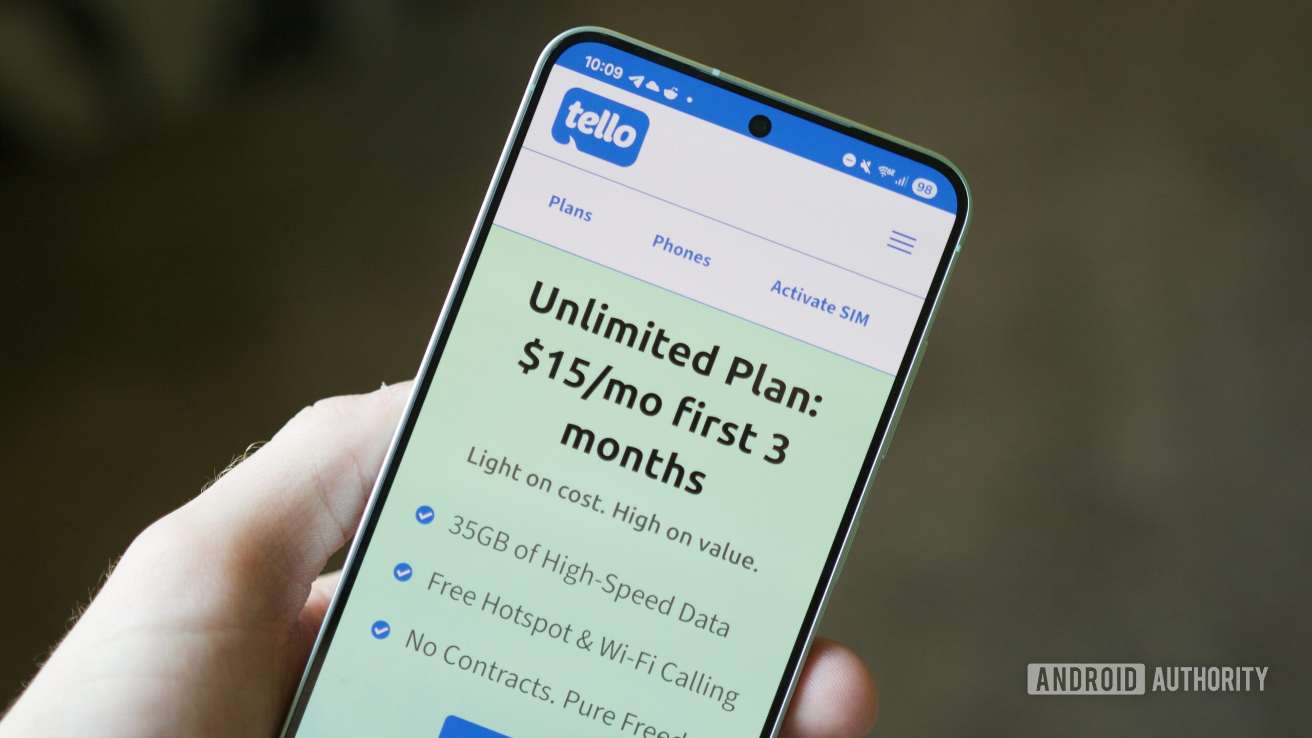 tello unlimited plan june 2025 hero Tello website, showing details about its unlimited plan.