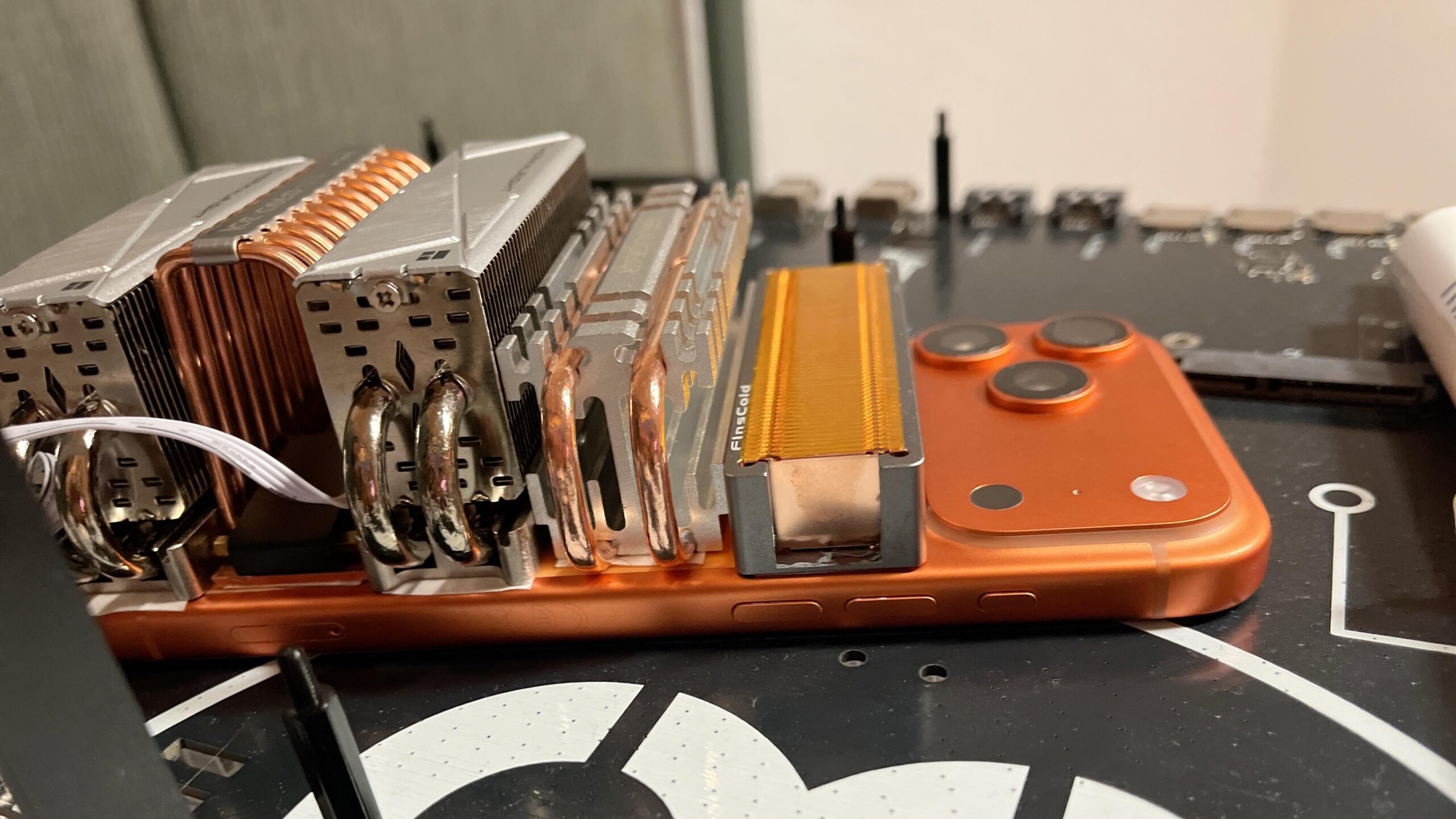 Apple iPhone 17 Pro with SSD heatsinks 8