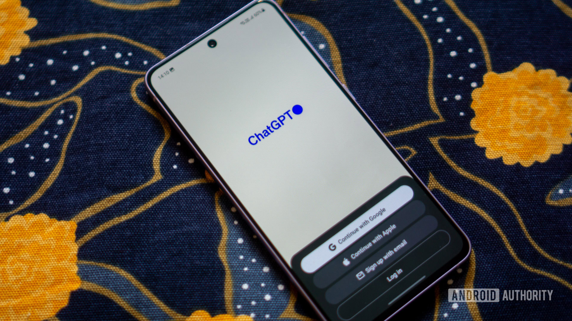 ChatGPT app login screen ChatGPT app login screen