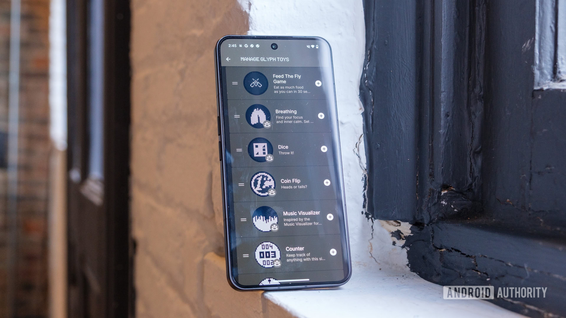 Nothing Phone 3 glyph interface toy list