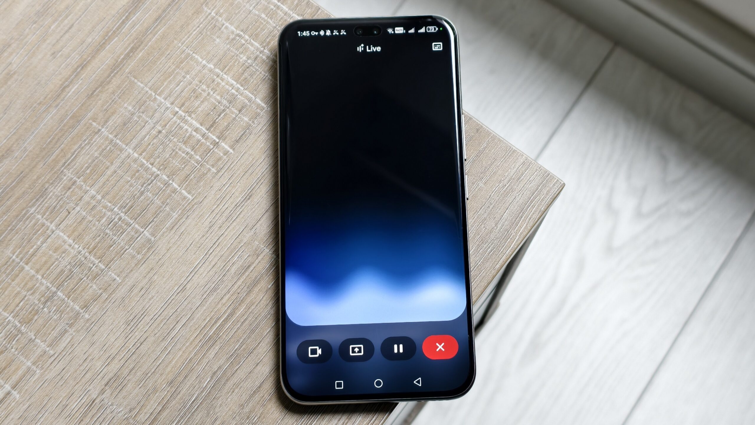 gemini live on a smartphone screen gemini live on a smartphone screen