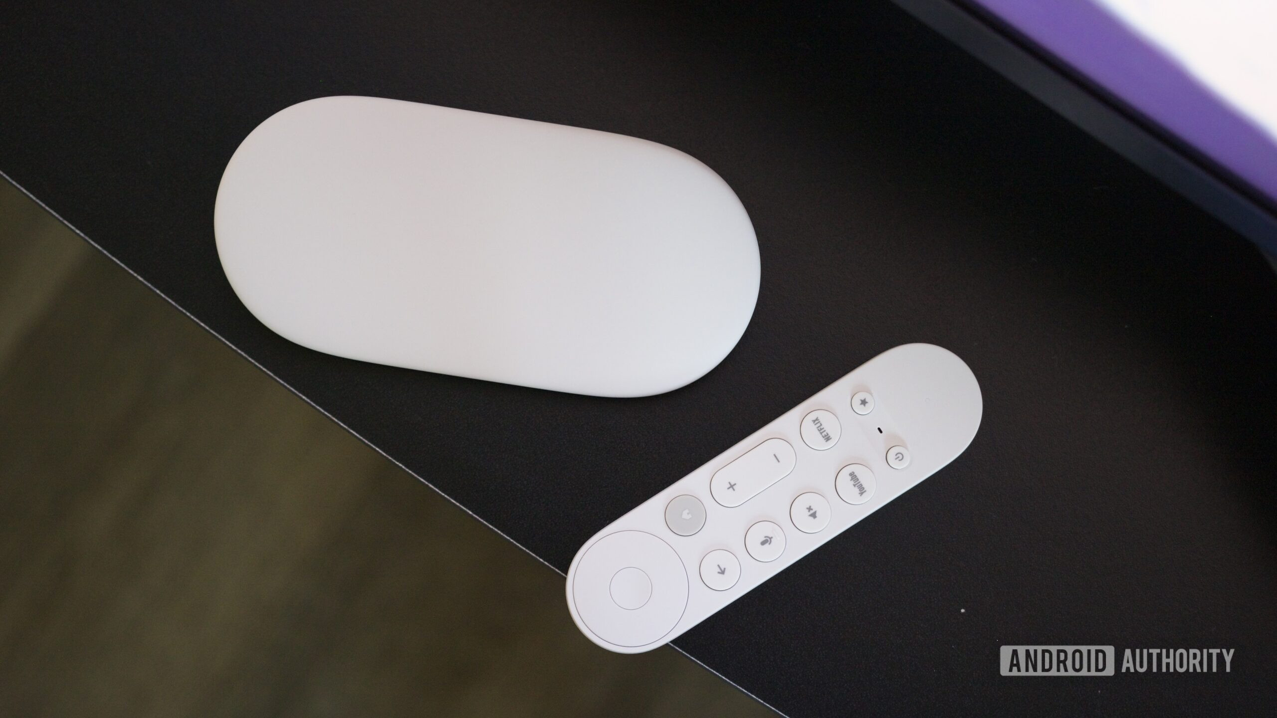 google tv streamer box and remote 2 Google TV Streamer box and remote.