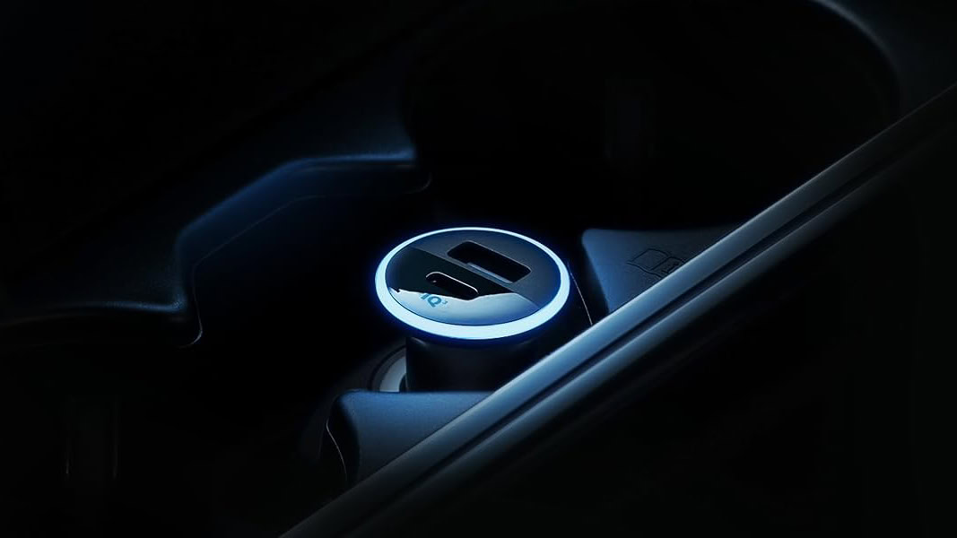 Anker 323 Car Charger in car